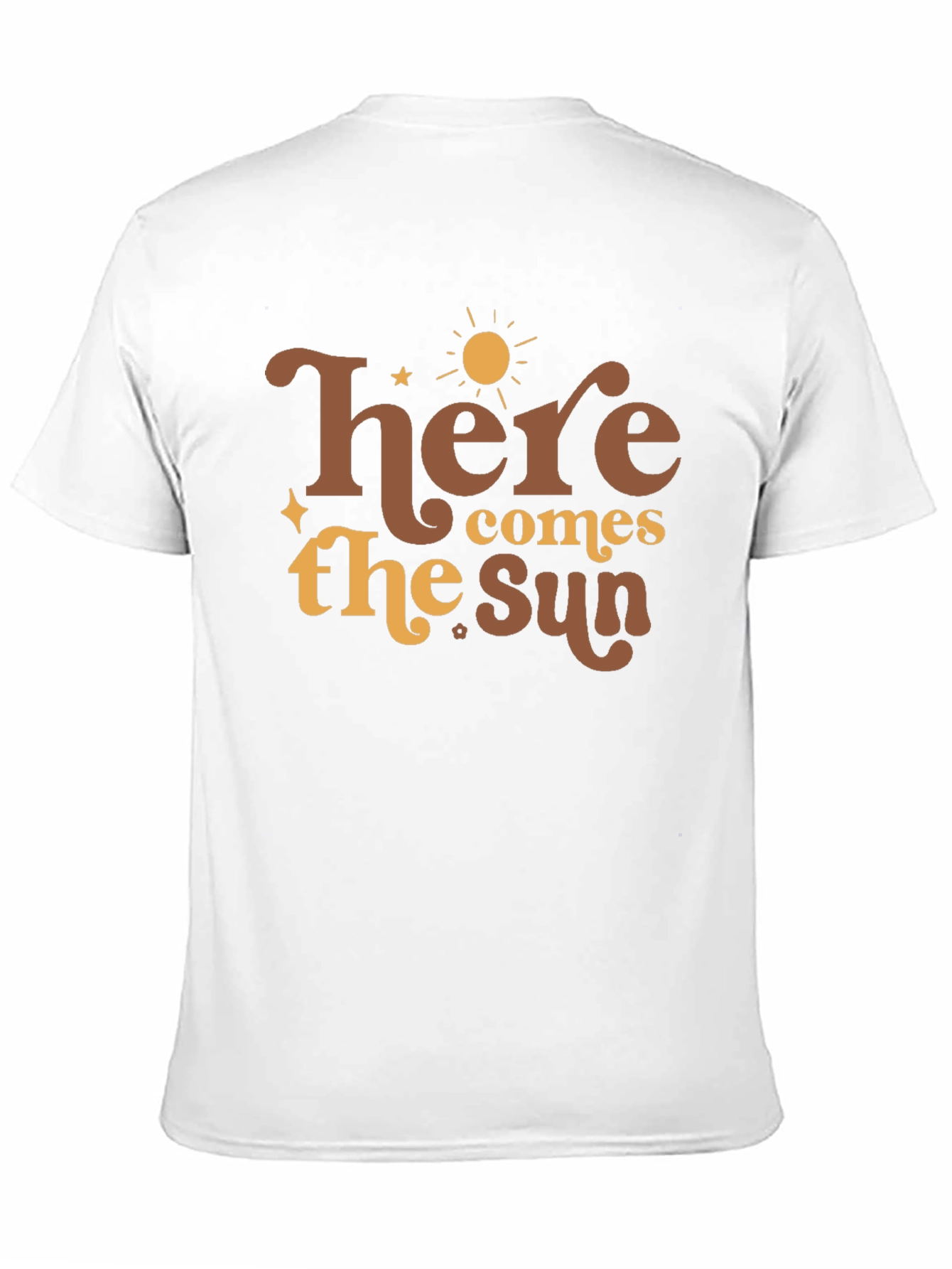 Black Here Comes the Sun Graphic Tee - Retro Style view 11