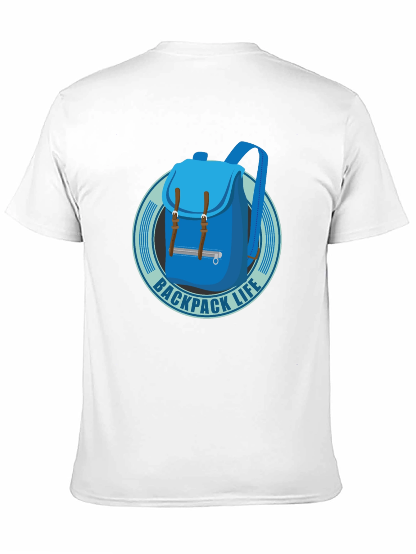 Black Backpack Life T-Shirt - Black Cotton Graphic Tee view 11