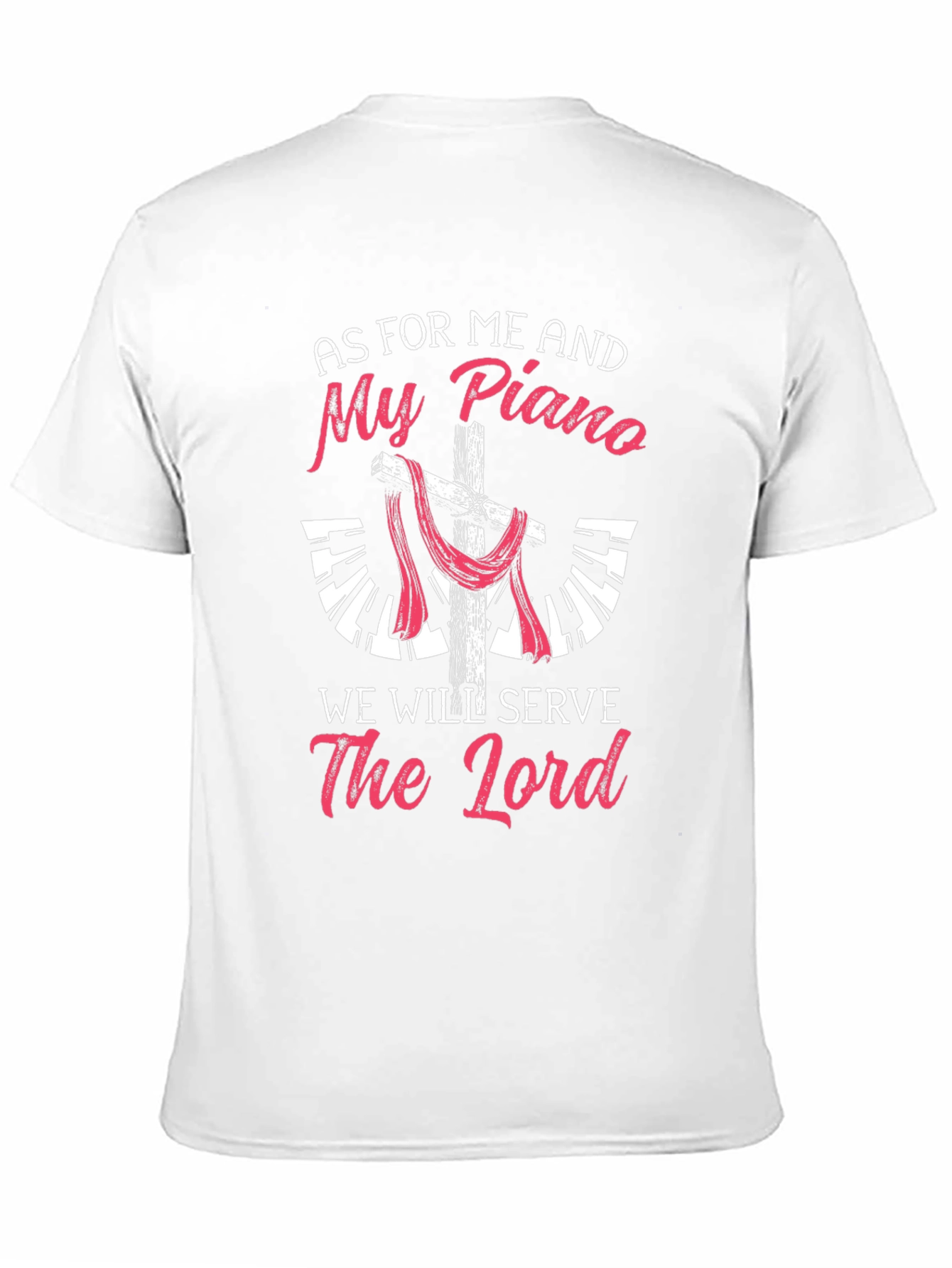Black Piano & Faith T-Shirt - Christian Musician Tee view 11