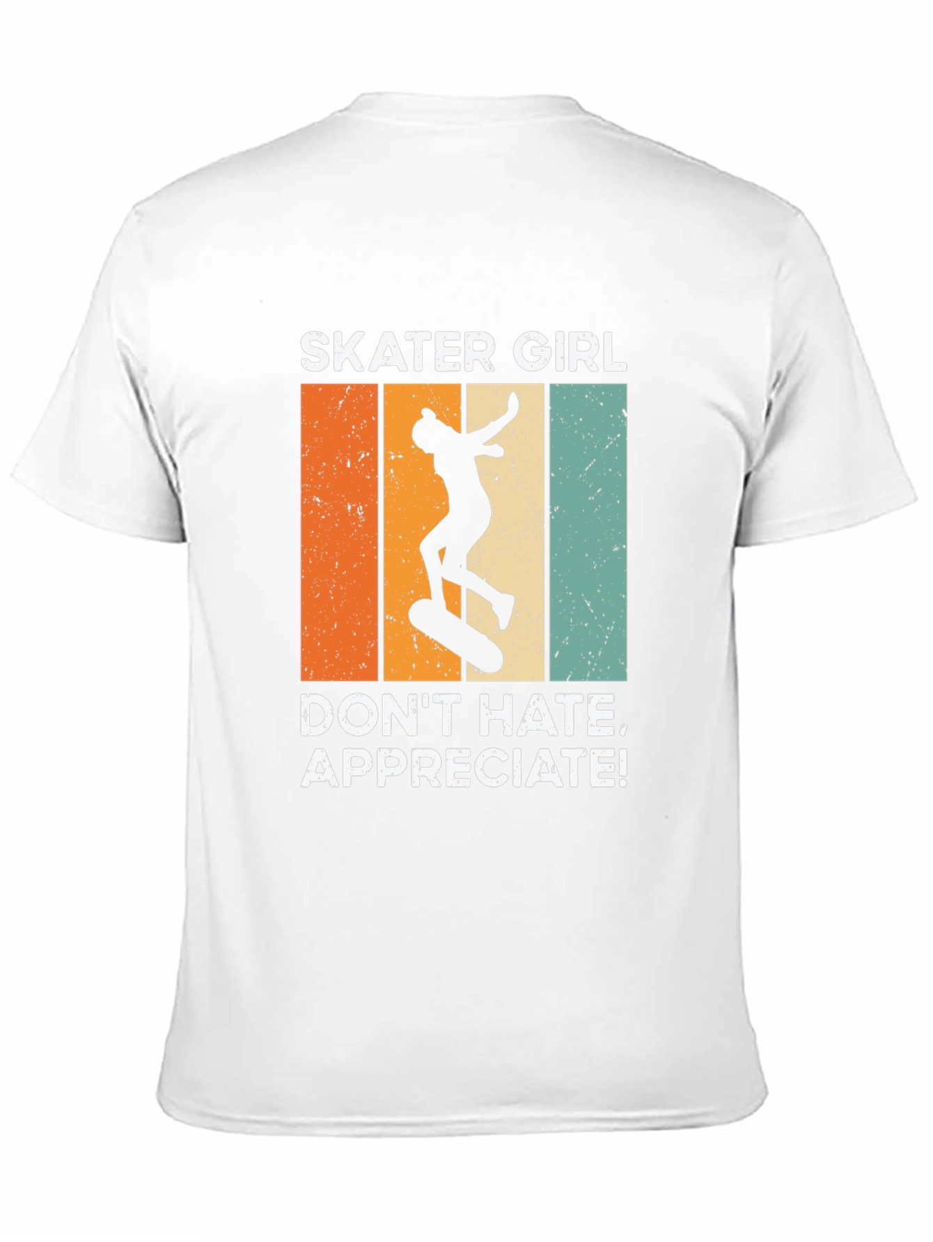 Black Skater Girl T-Shirt: Don't Hate, Appreciate! view 11