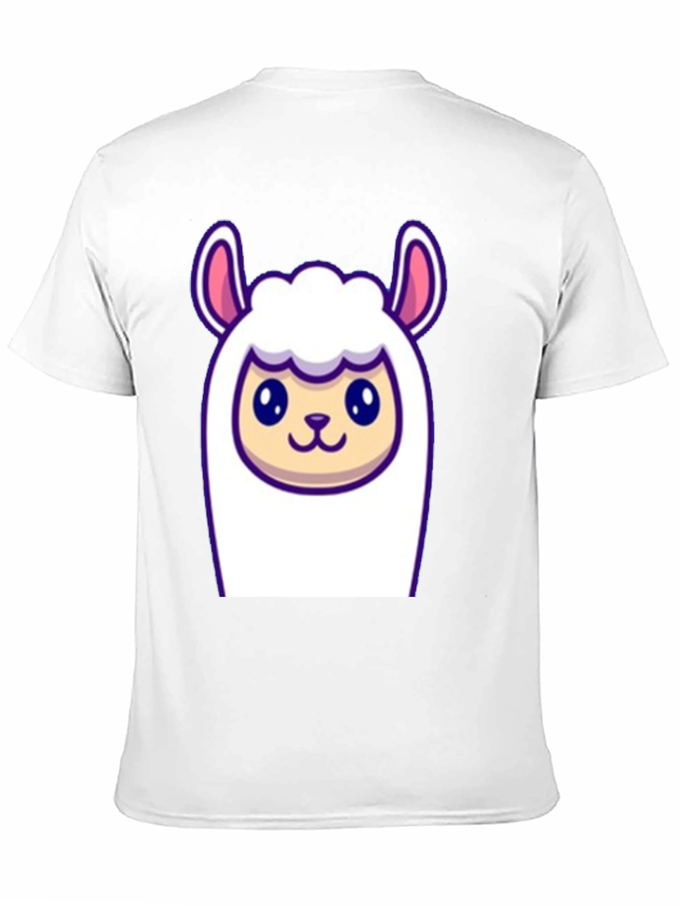 Black Cute Llama Graphic Tee - Soft Black T-Shirt view 11