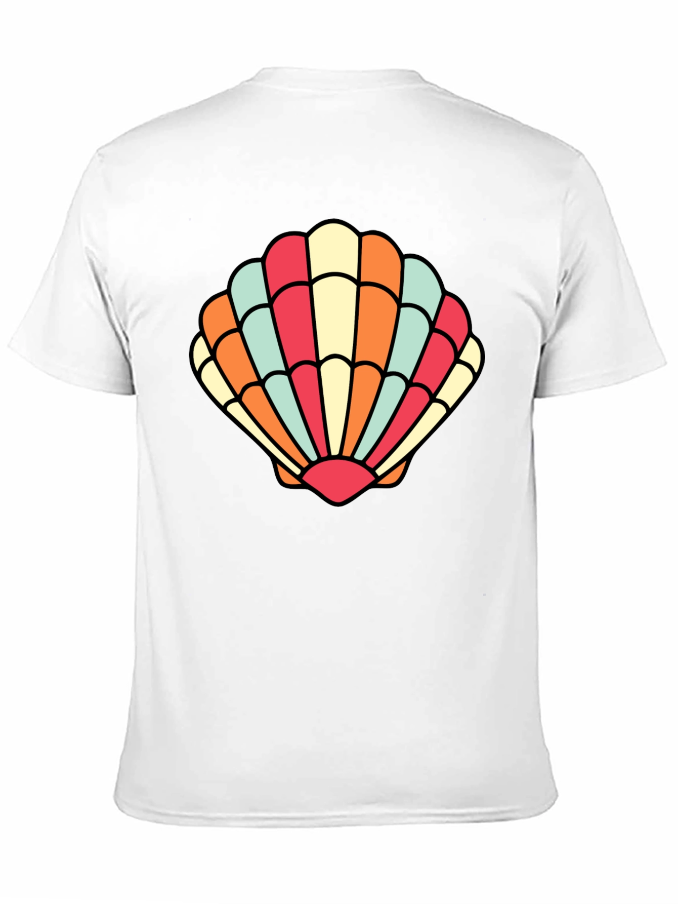 Black Seashell Graphic Tee - Retro Summer Style view 11