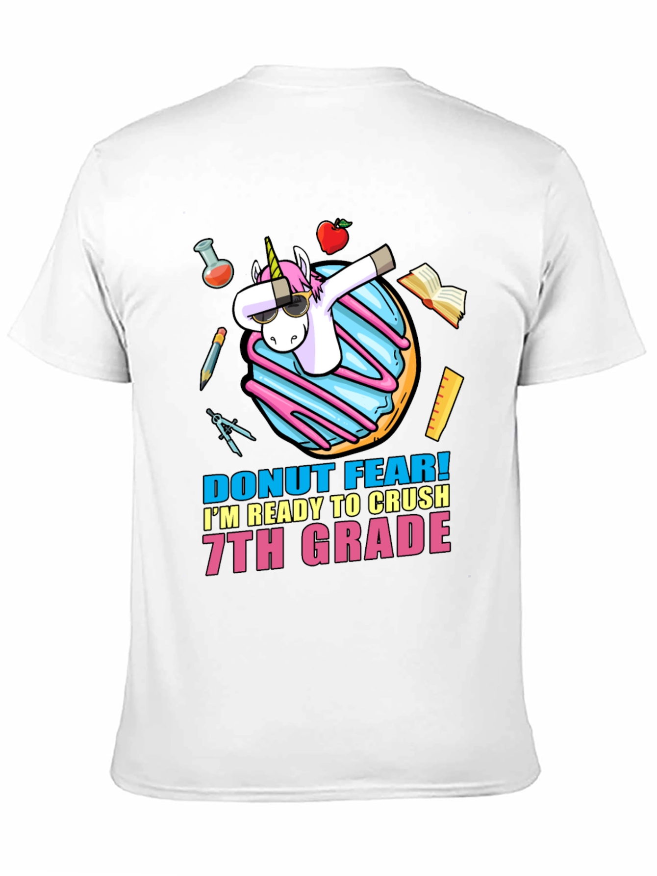 Black Donut Fear 7th Grade T-Shirt view 11