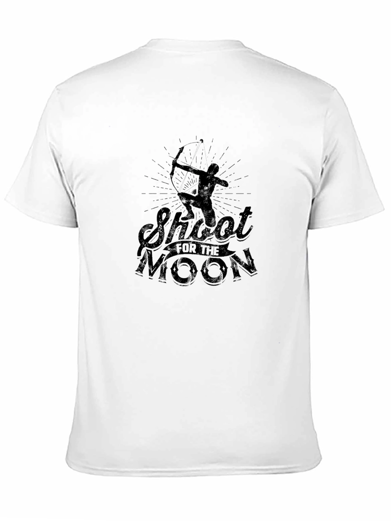 Black Shoot for the Moon Black Graphic Tee view 11