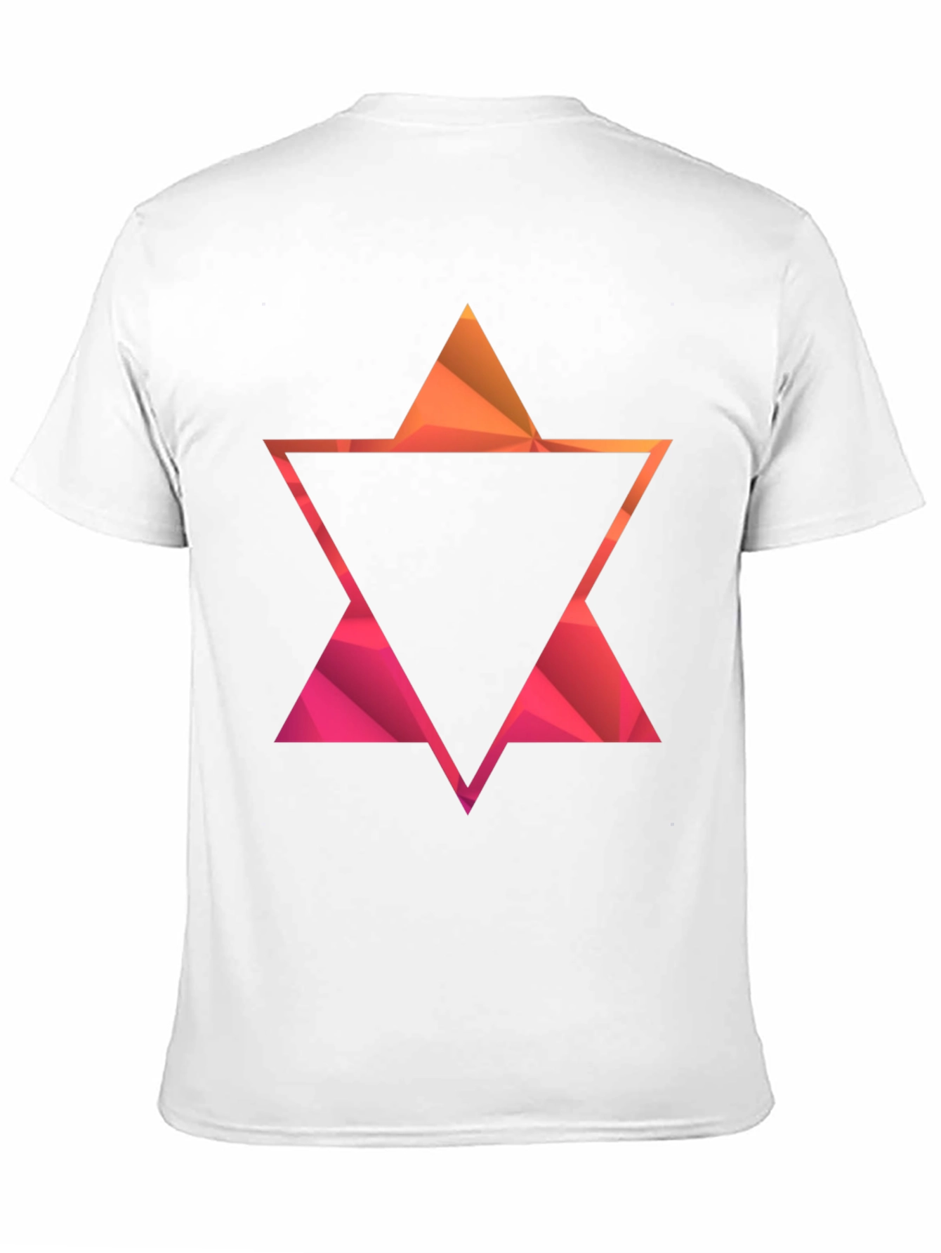 Black Geometric Star Graphic Tee - Modern Casual Style view 11