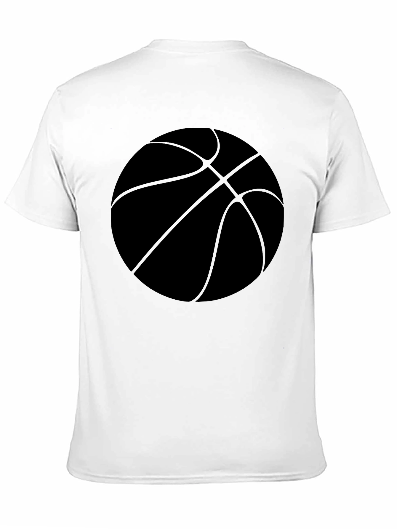 Black Basketball Graphic Tee - Black Cotton Casual Shirt view 11