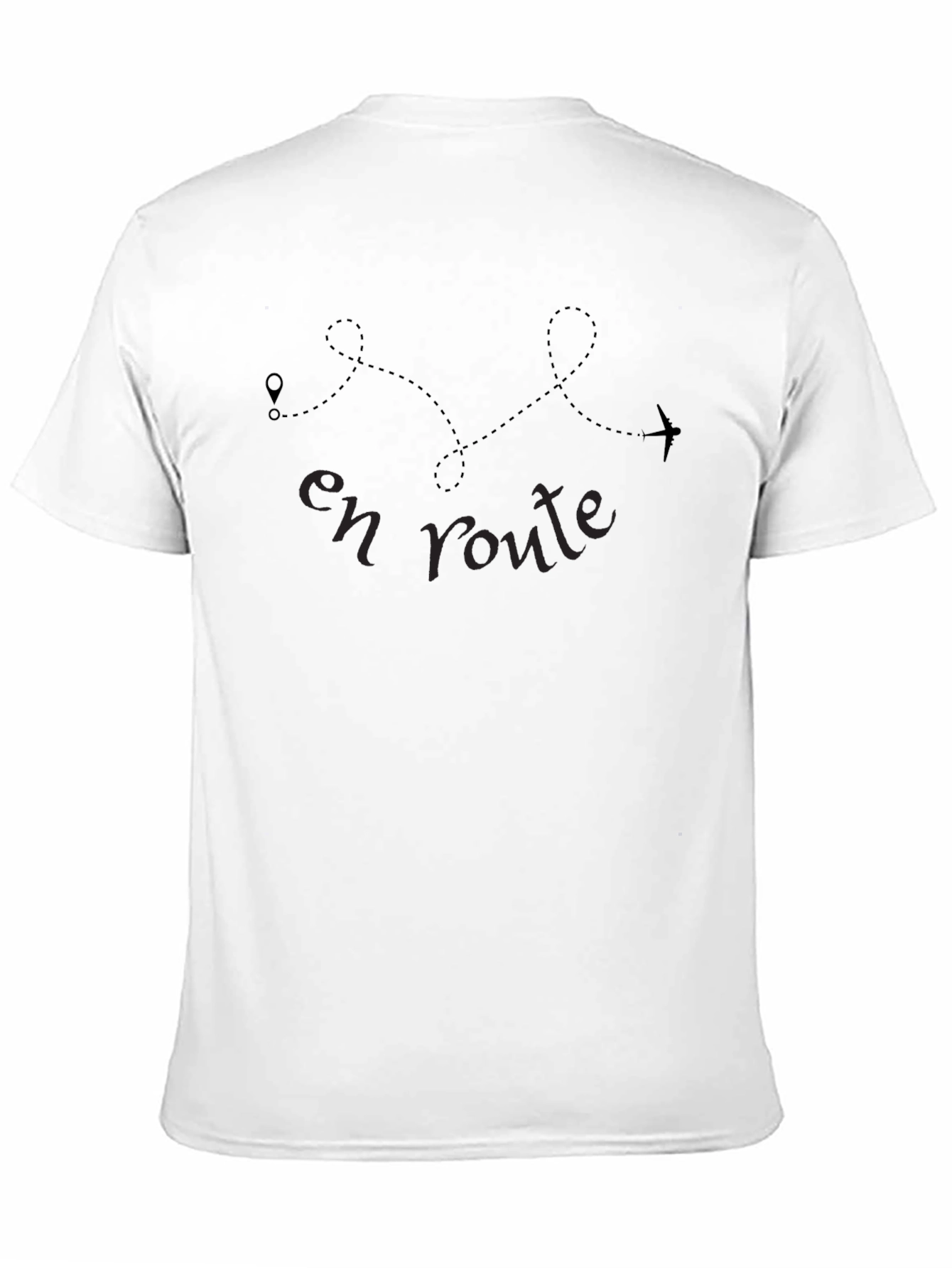 Black En Route Travel T-Shirt - Black Airplane Tee view 11