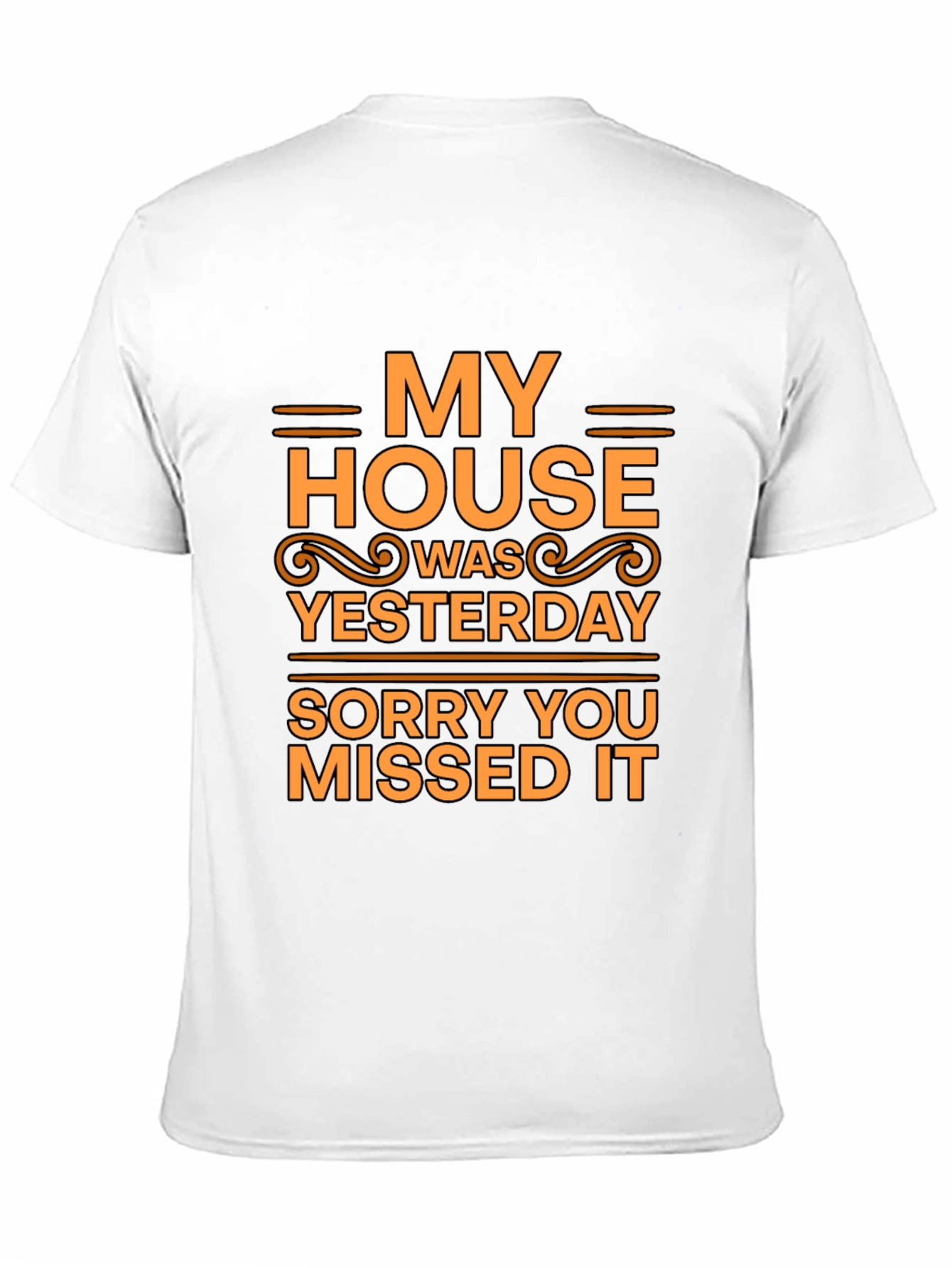 Black Humorous 'My House' T-Shirt view 11