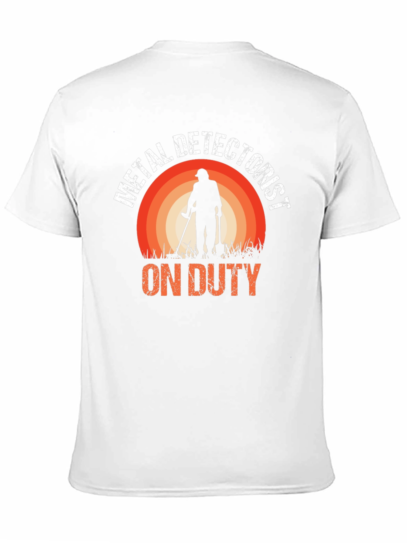 Black Metal Detectorist On Duty T-Shirt - Black view 11