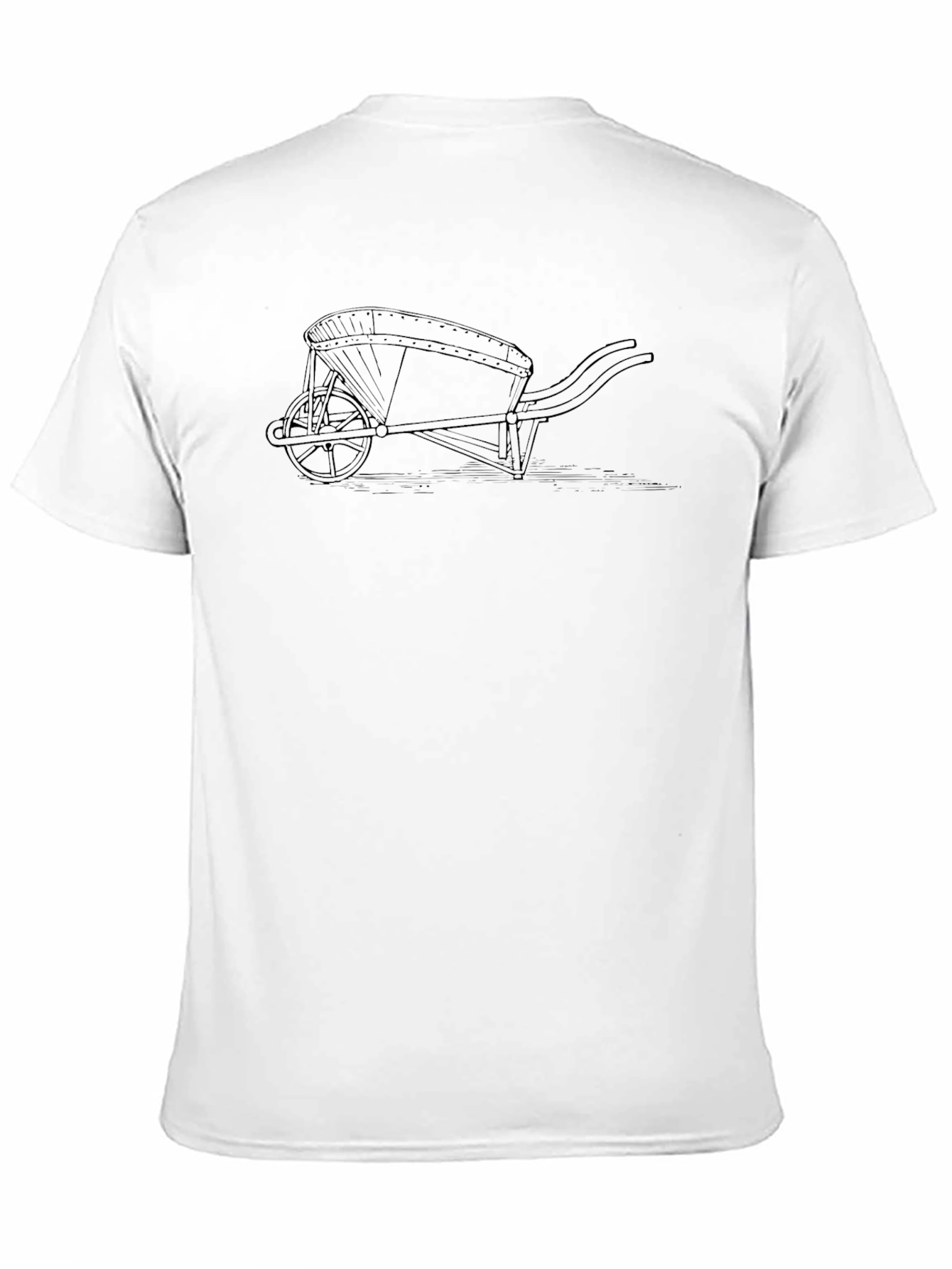 Black Wheelbarrow Graphic Tee - Black view 11