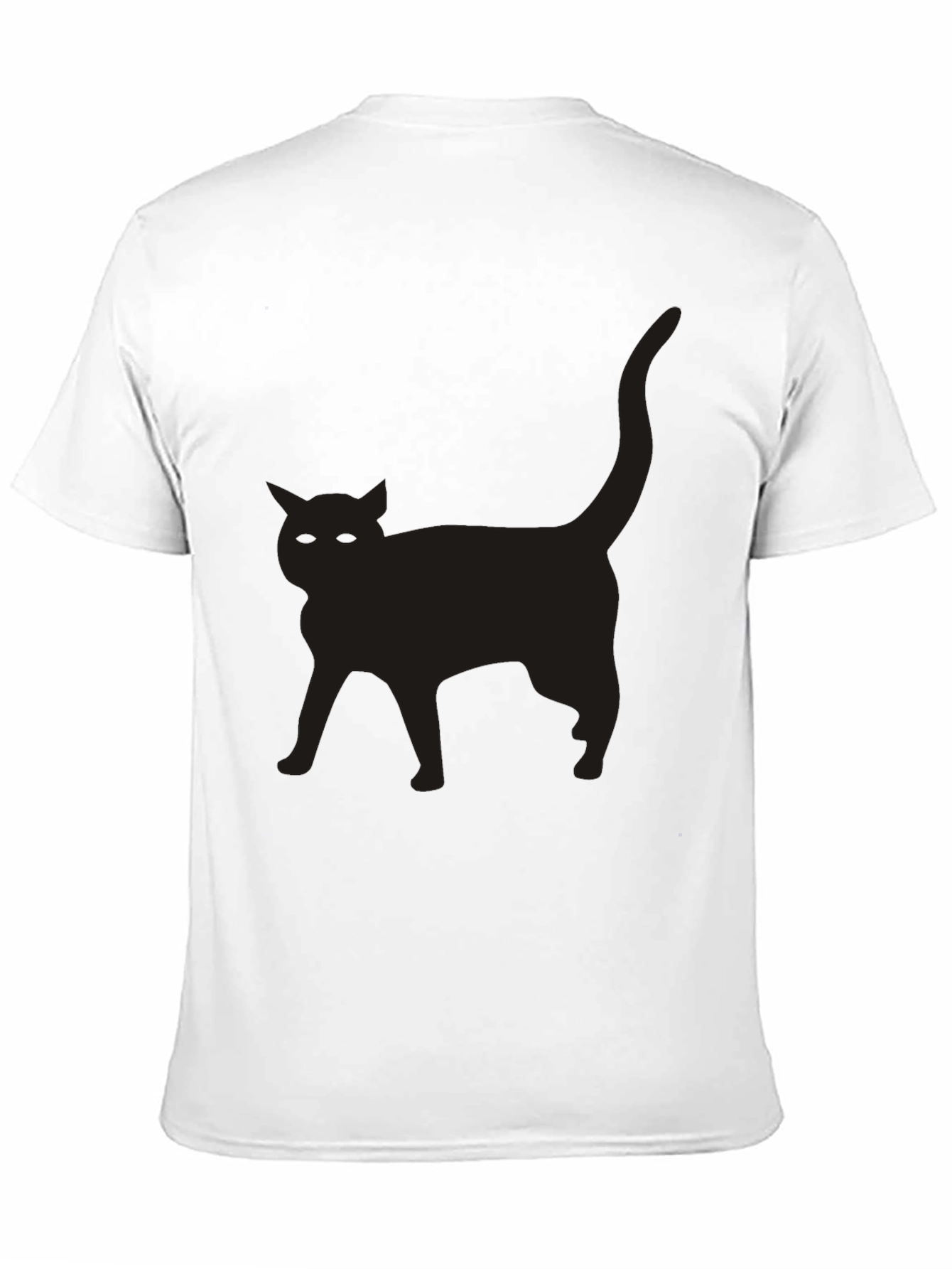 Black Black Cat Silhouette Graphic T-Shirt view 11