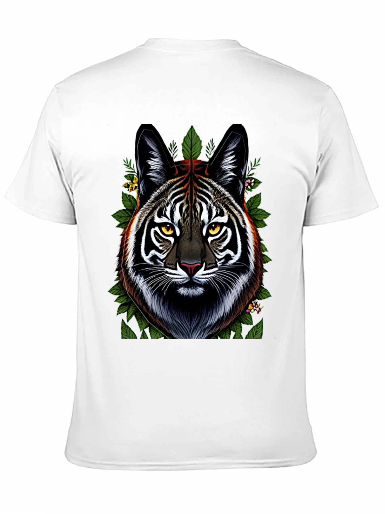 Black Tiger Face Graphic Tee - Black view 11