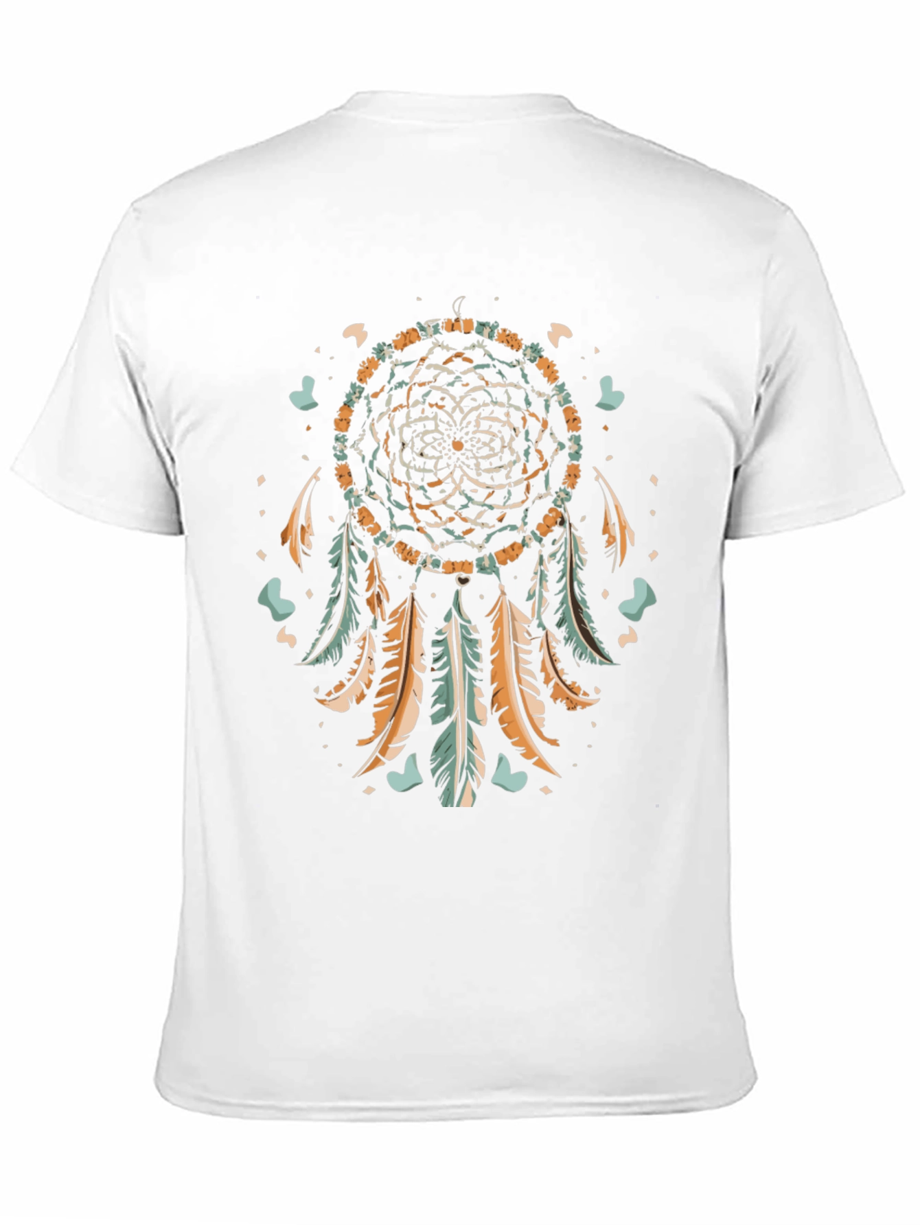 Black Dreamcatcher Graphic Tee - Black Cotton Shirt view 11