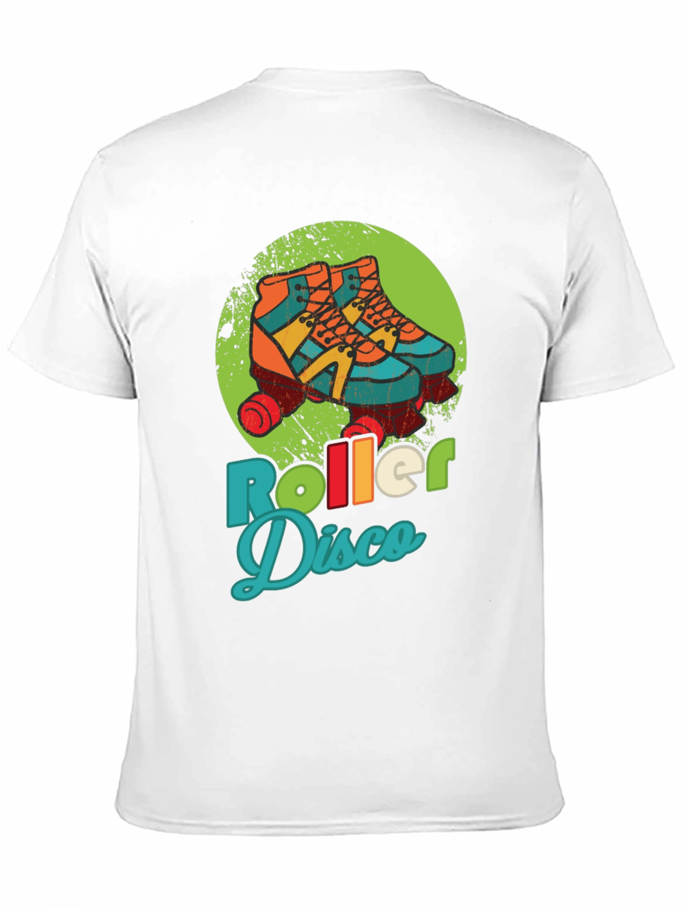 Black Retro Roller Disco T-Shirt - Vintage Style Skate Tee view 11