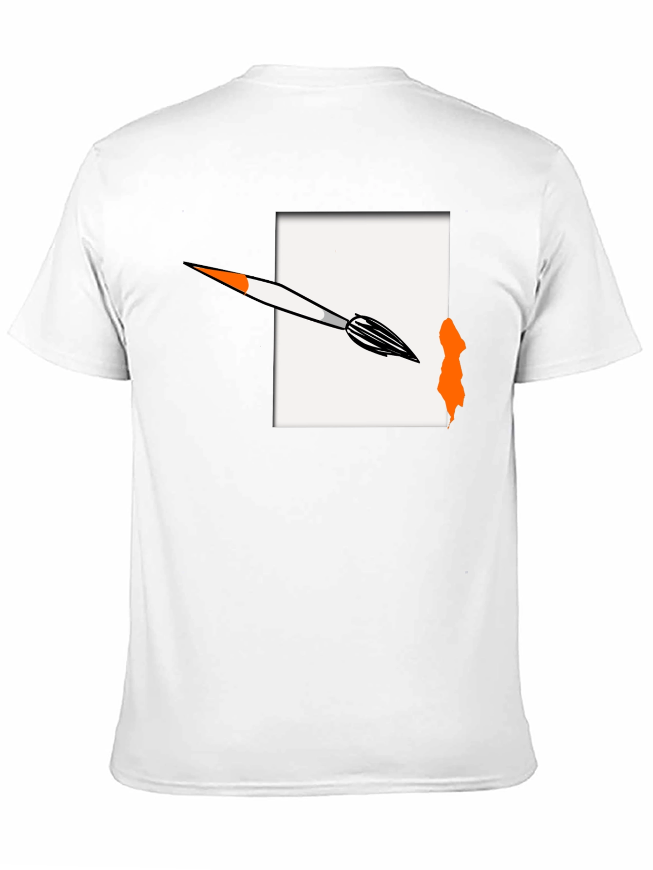 Black Artistic Brushstroke Graphic Tee view 11