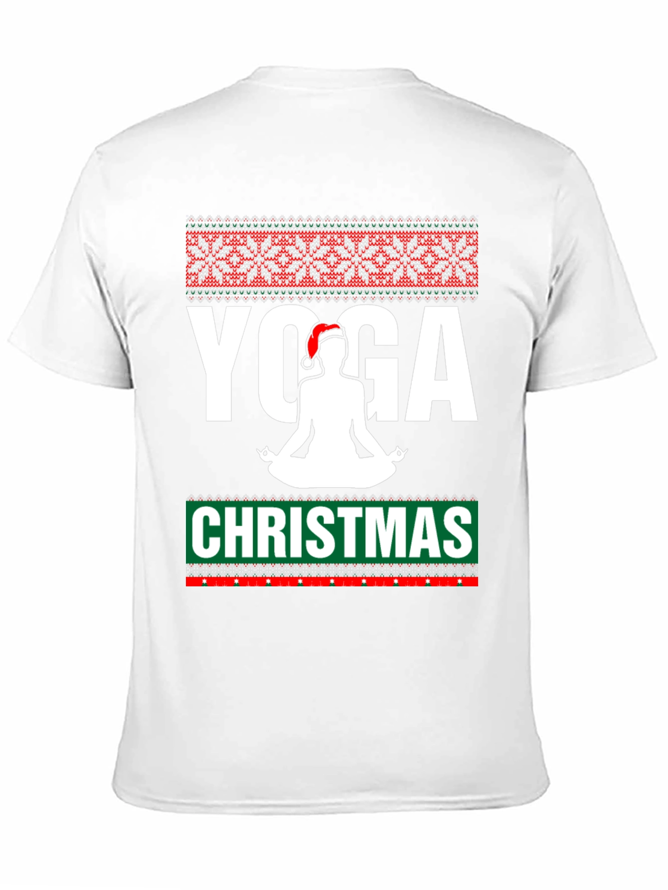 Black Yoga Christmas T-Shirt Festive Holiday Apparel view 11