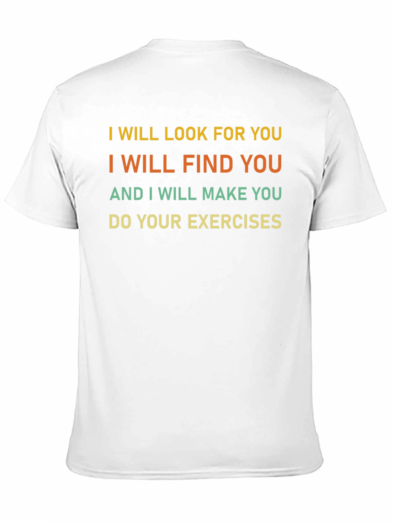 Black Funny Exercise Motivation T-Shirt view 11