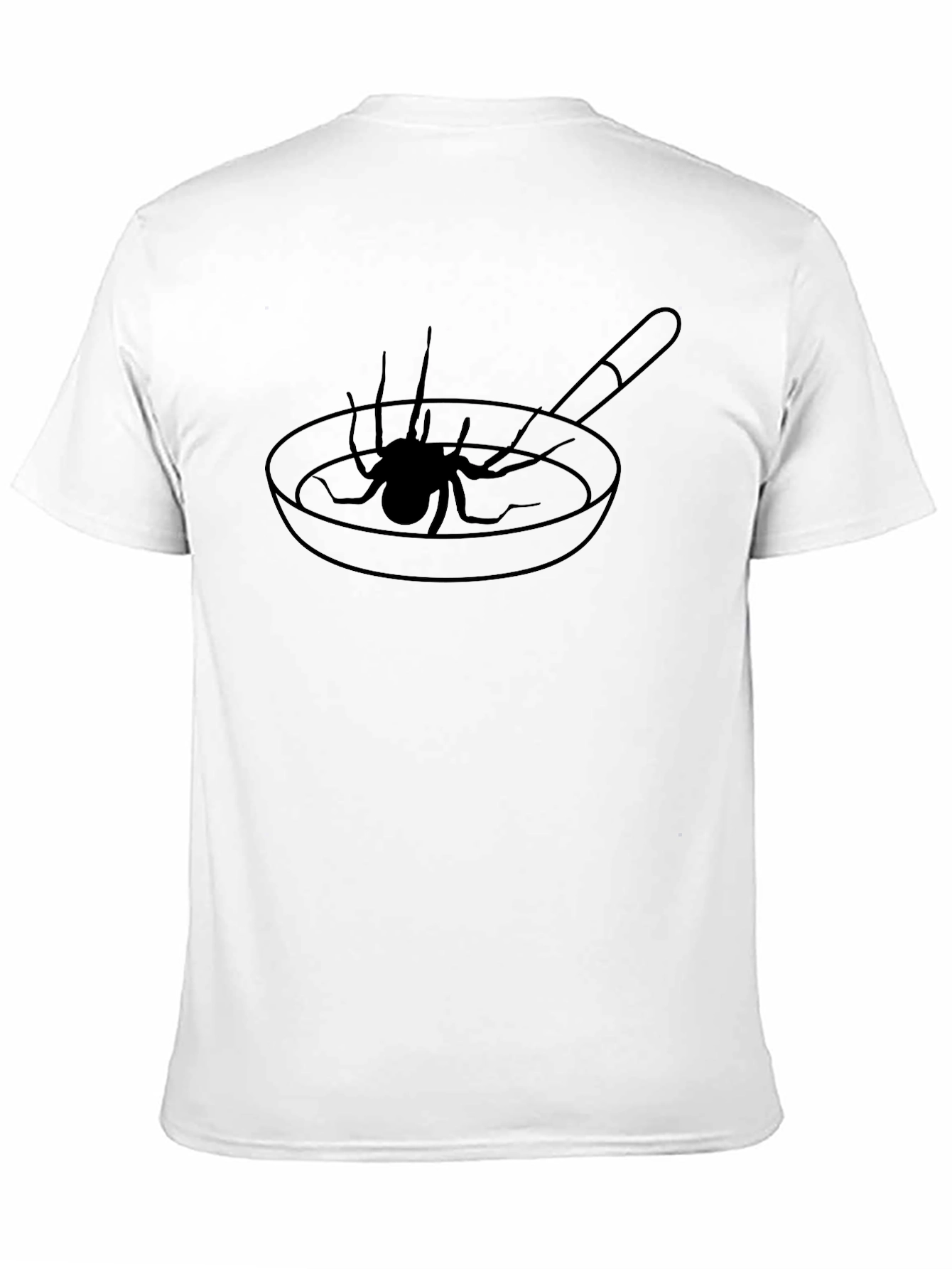 Black Spider Pan T-Shirt - Unique Graphic Tee view 11