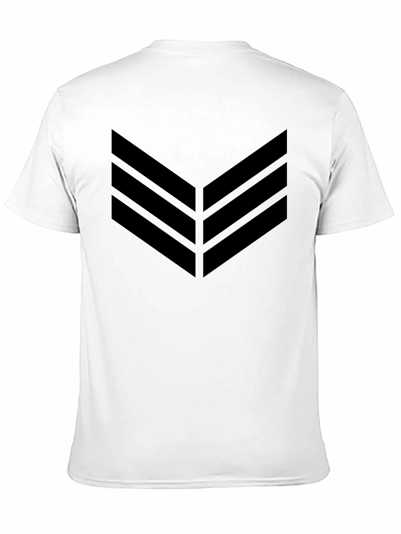 Black Black Chevron Graphic Tee - Modern Style view 11