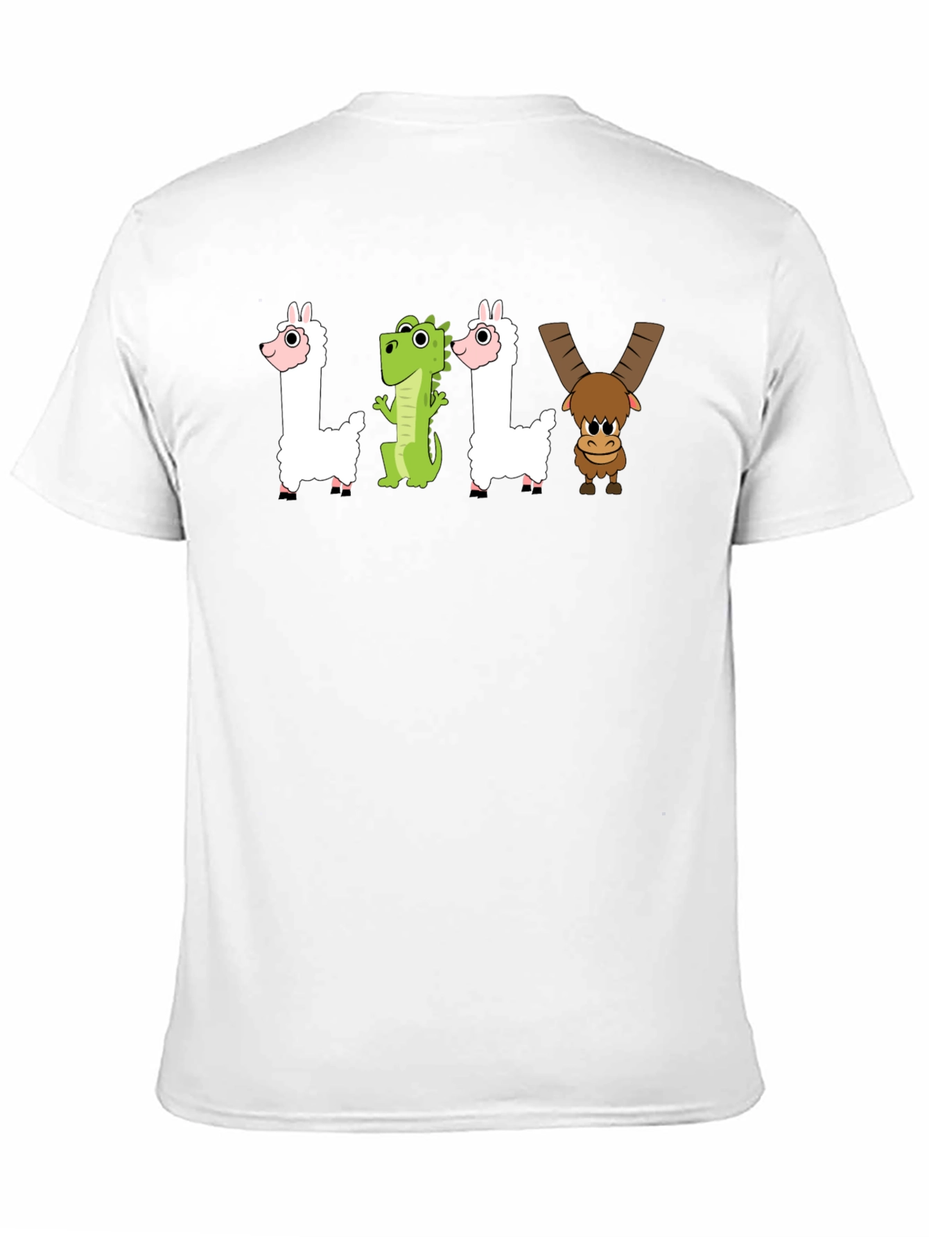 Black LILY Cartoon T-Shirt - Funny Graphic Tee view 11