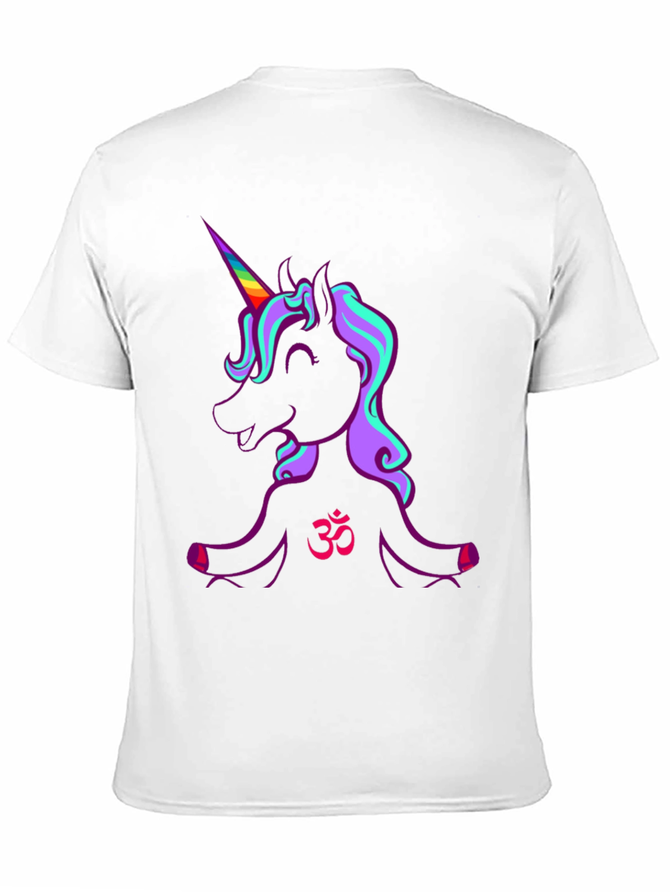 Black Unicorn OM T-Shirt - Spiritual Graphic Tee view 11