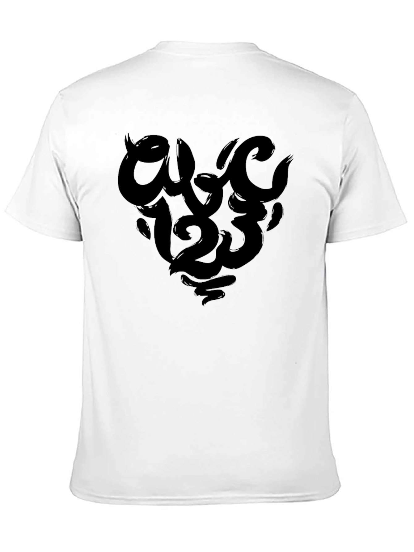 Black Bold Black Graphic Tee - Number Design view 11