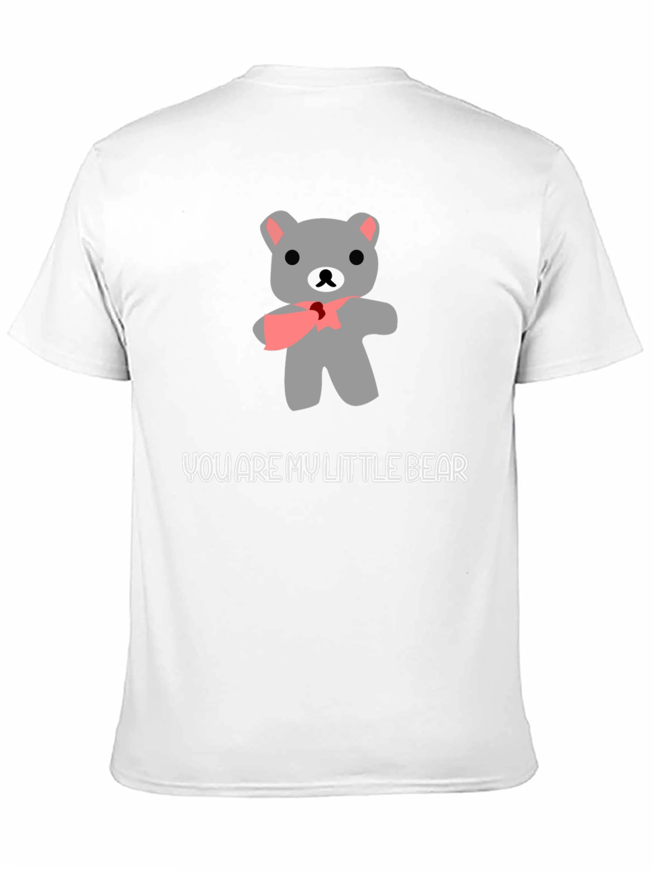 Black Cute Bear Graphic Tee - 'You Are My Little Bear' view 11