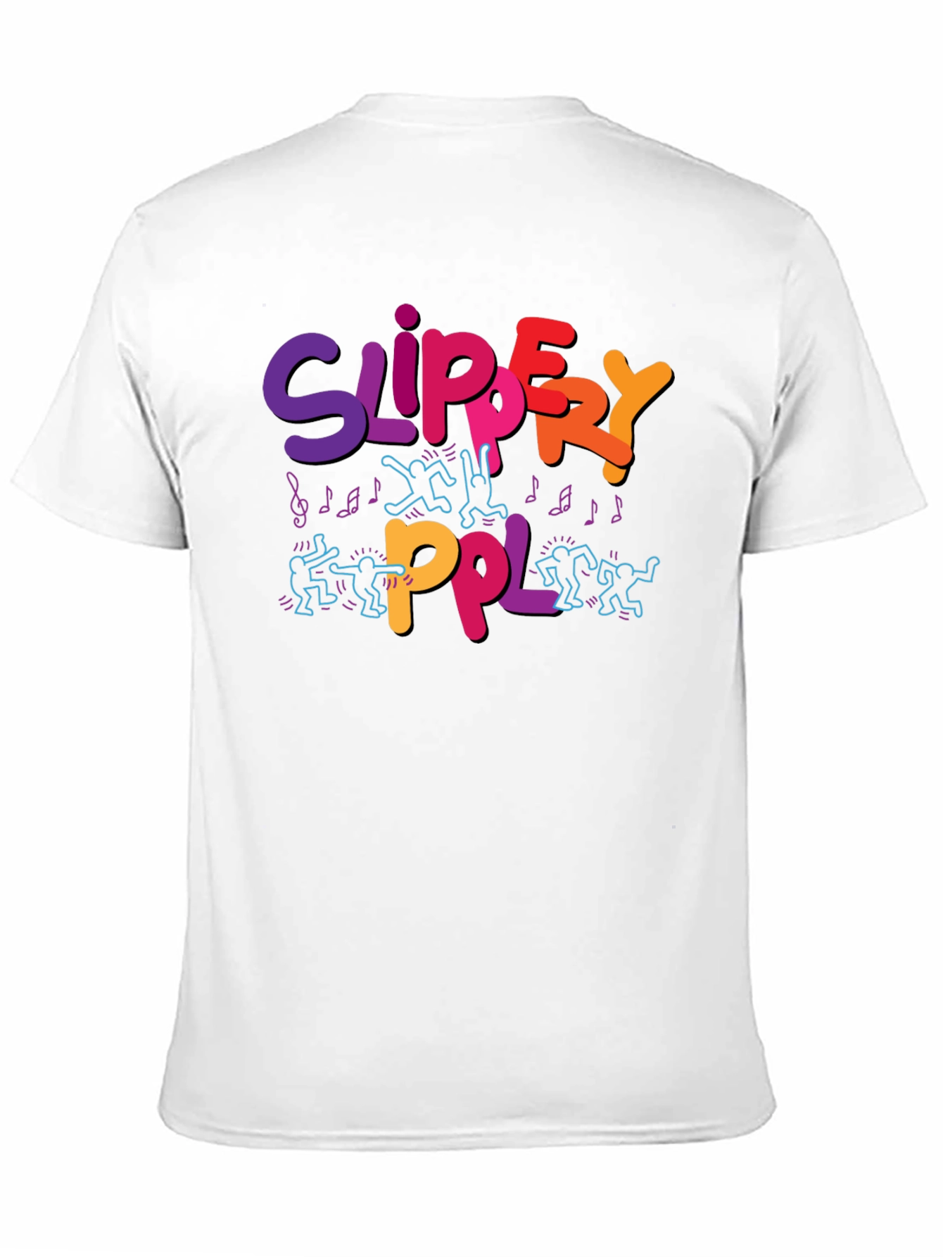 Black Slippery PPL Graphic T-Shirt - Black view 11