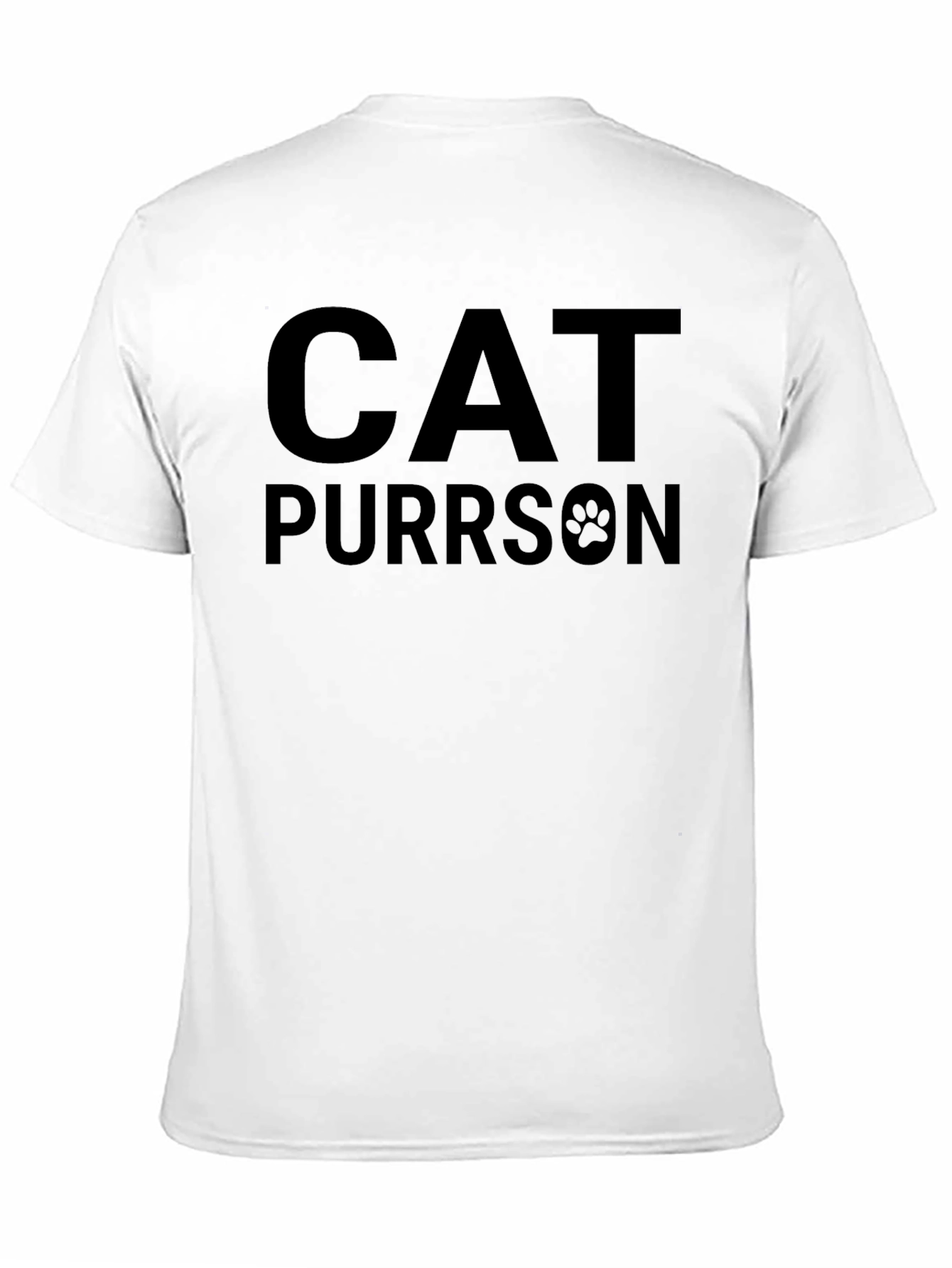 Black Cat Purrson T-Shirt - Novelty Graphic Tee view 11