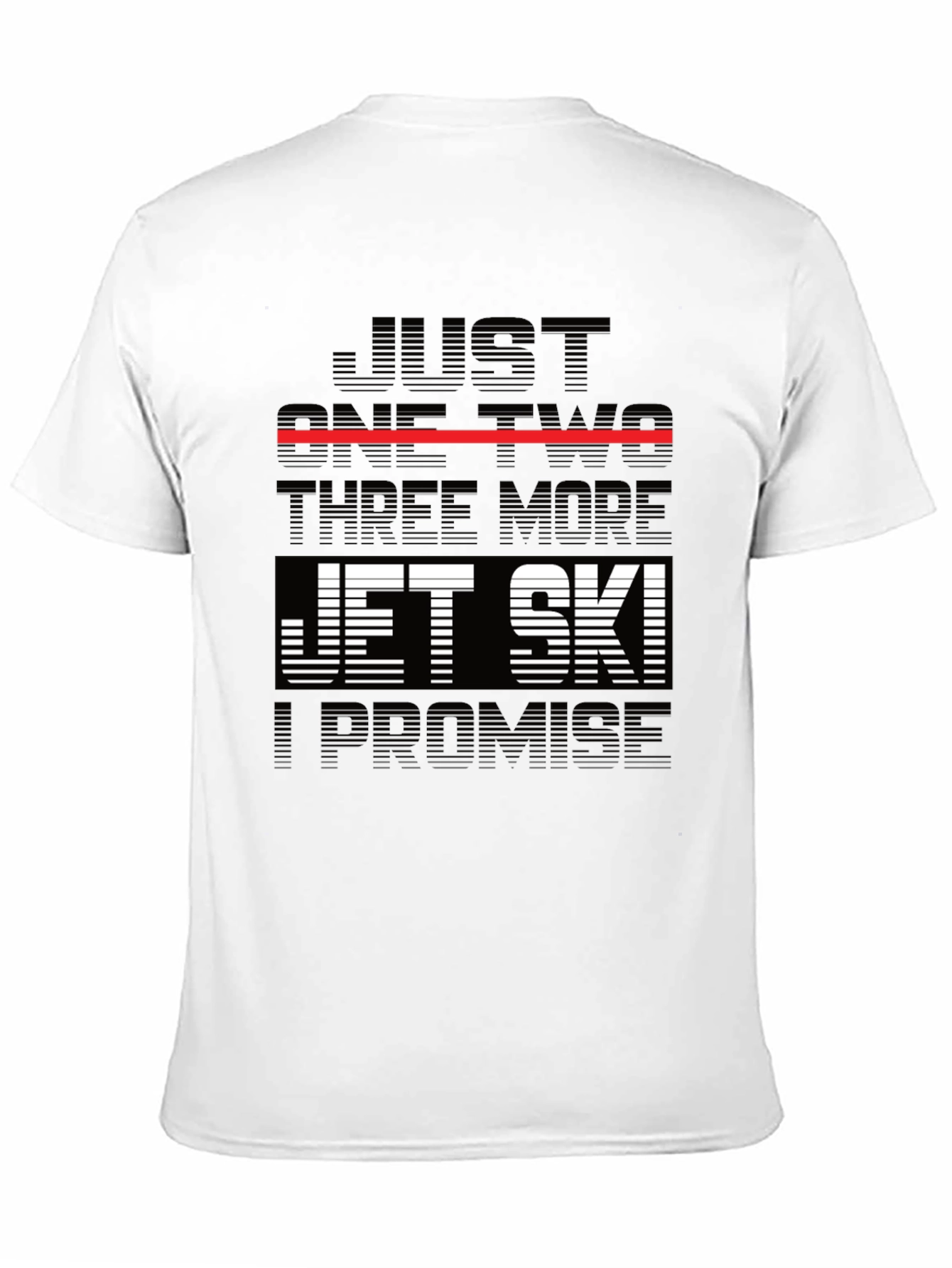 Black Jet Ski Promise T-Shirt - Black Graphic Tee view 11