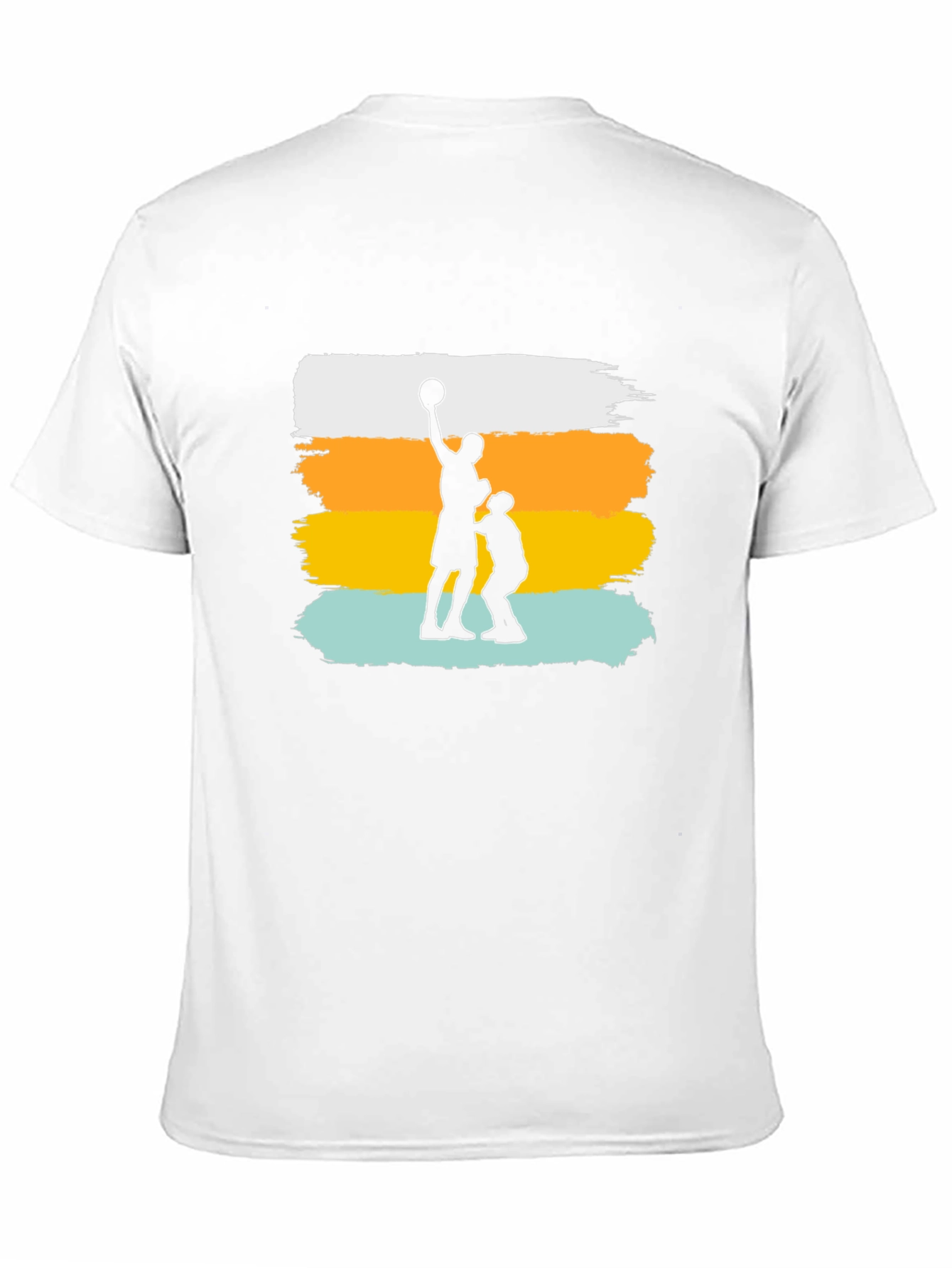 Black Basketball Silhouette T-Shirt view 11