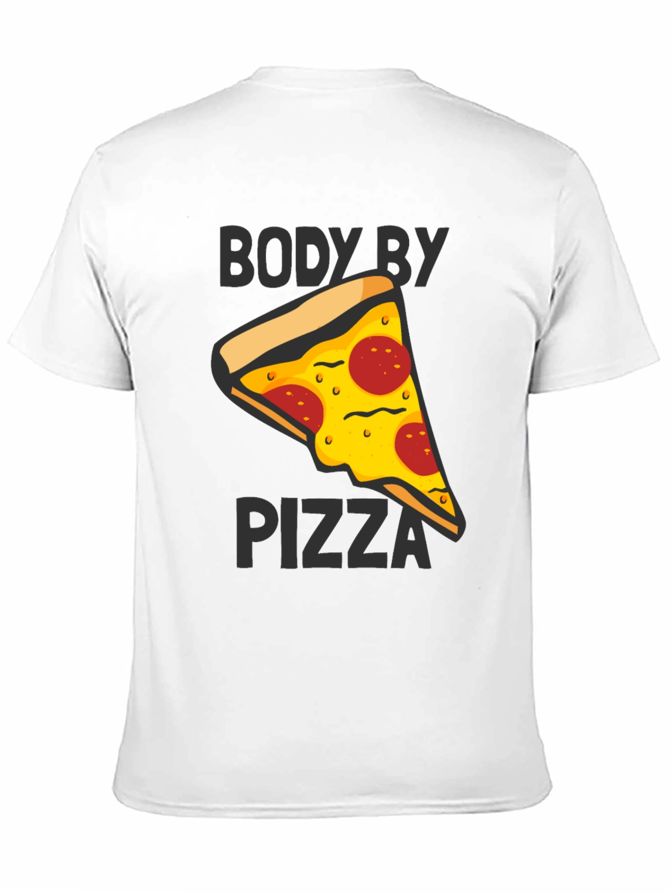 Body By Pizza Graphic Tee - Funny Unisex T-Shirt - 11