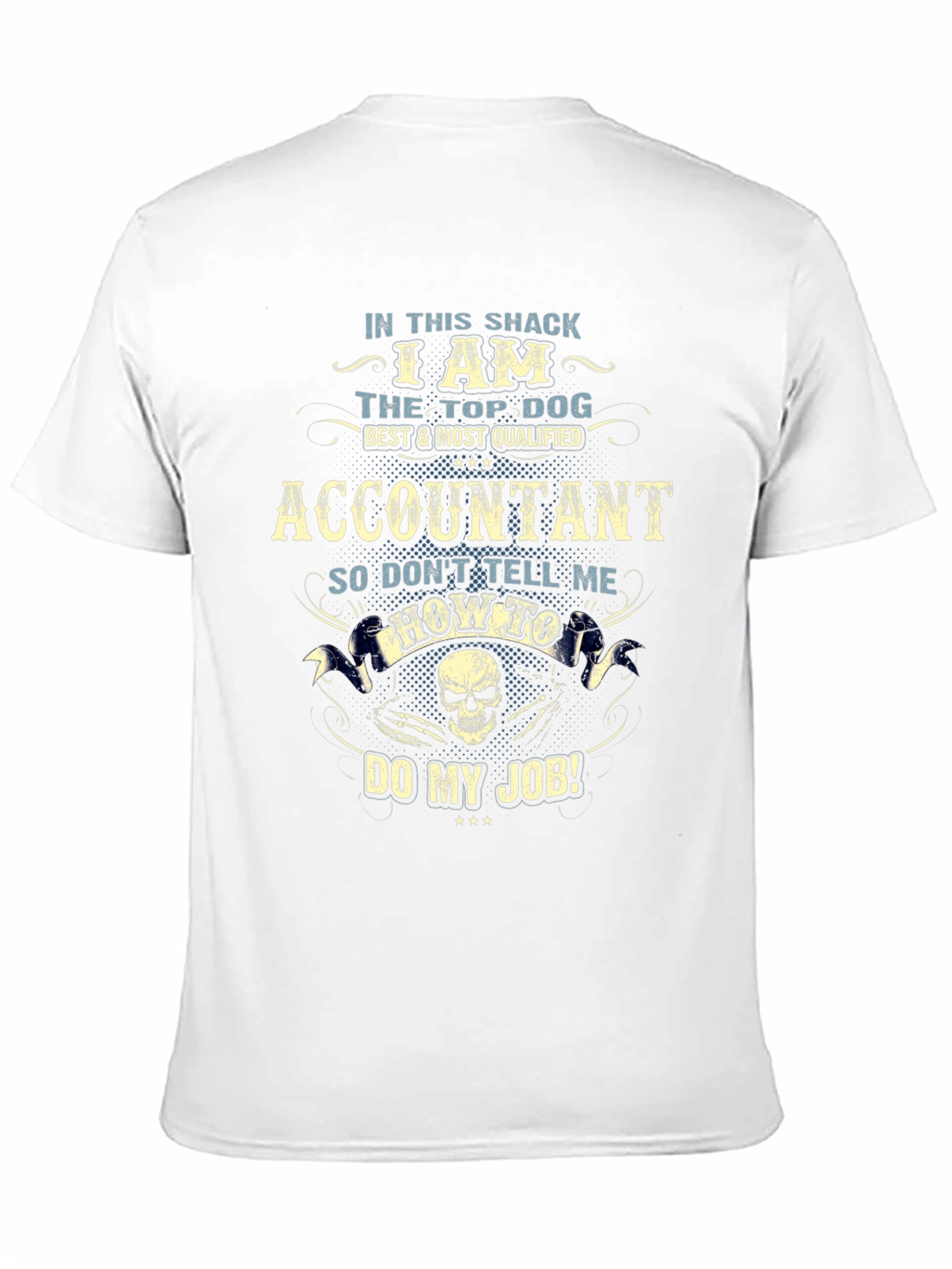 Black Accountant Top Dog Graphic T-Shirt view 11