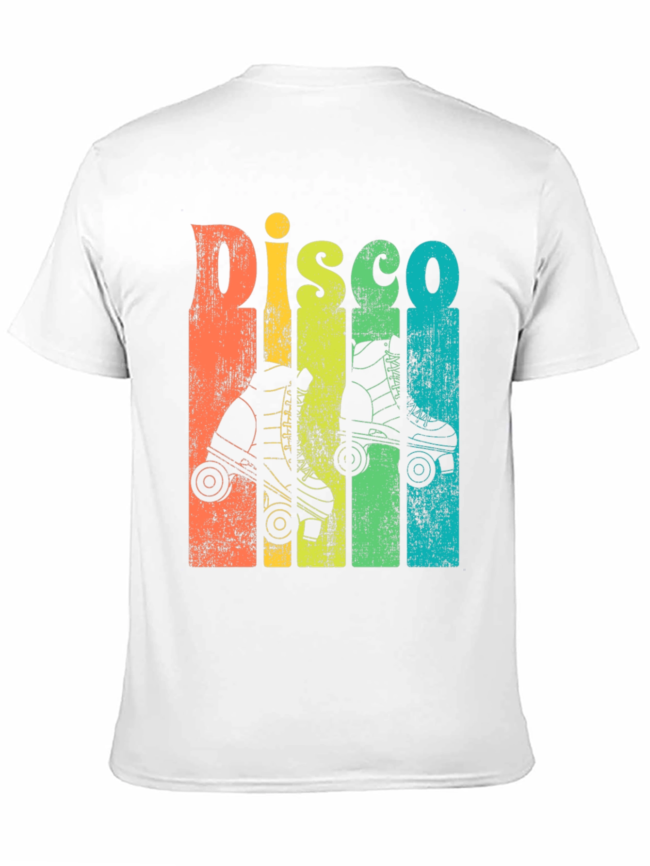 Black Retro Disco Roller Skate T-Shirt - Vintage Style view 11