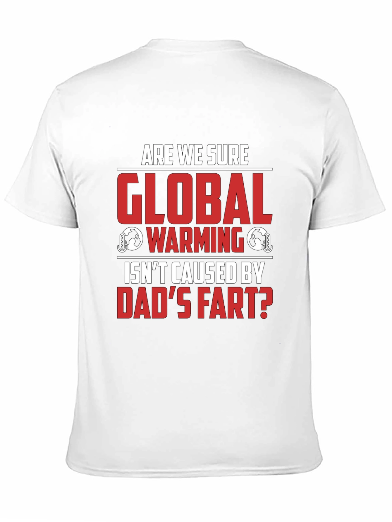 Black Dad's Fart Global Warming Humor Tee view 11
