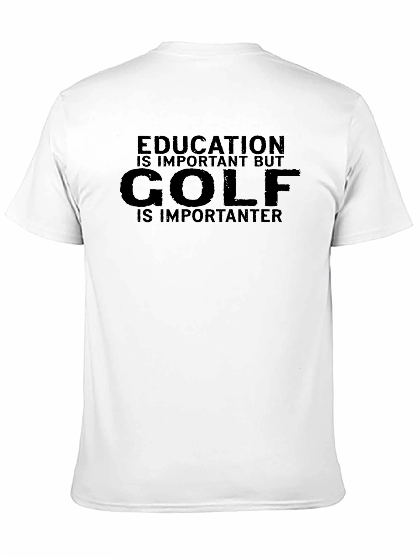 Black Education is Important BUT Golf is Importanter T-Shirt view 11