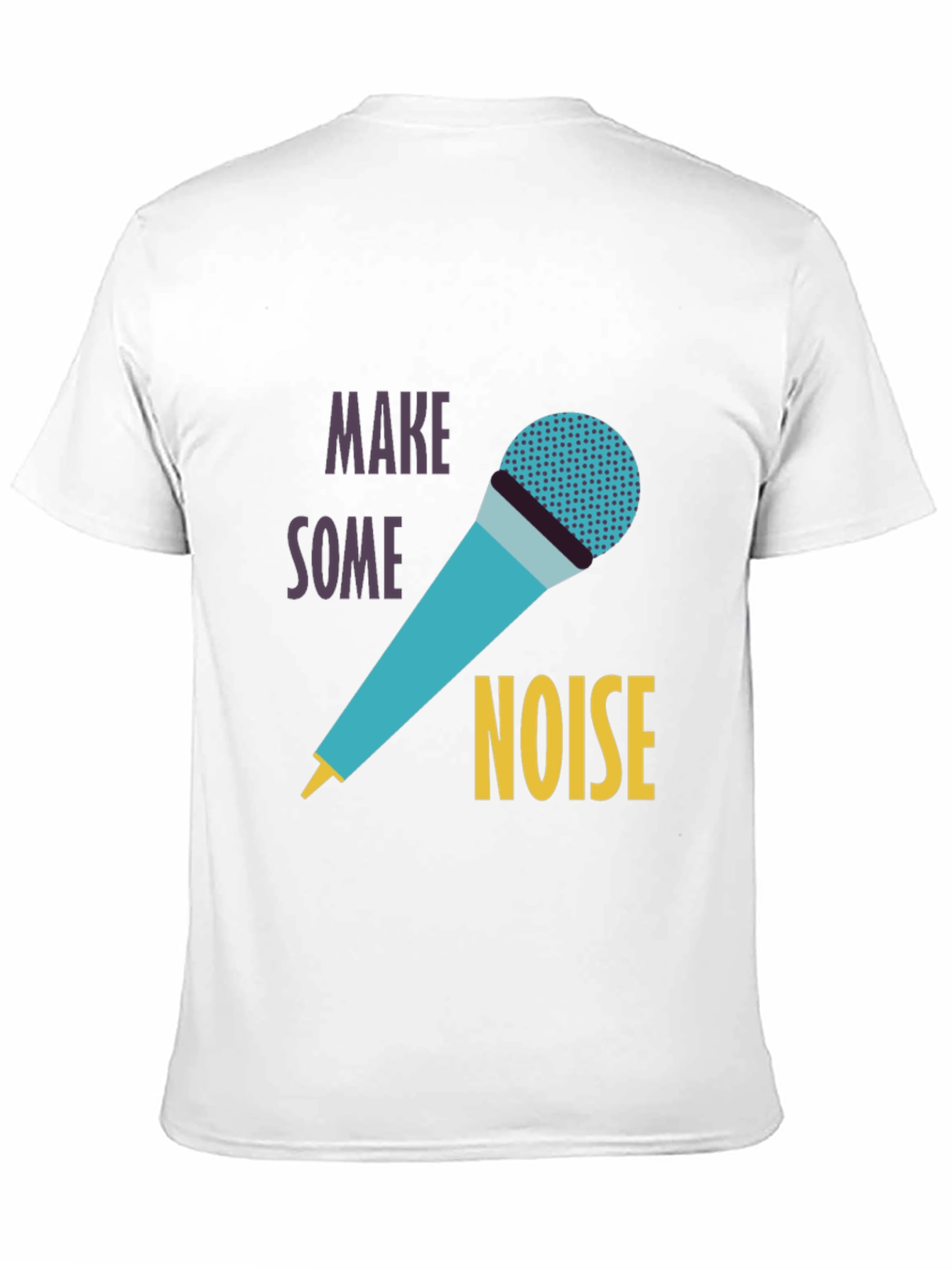 Black Make Some Noise Graphic Tee view 11