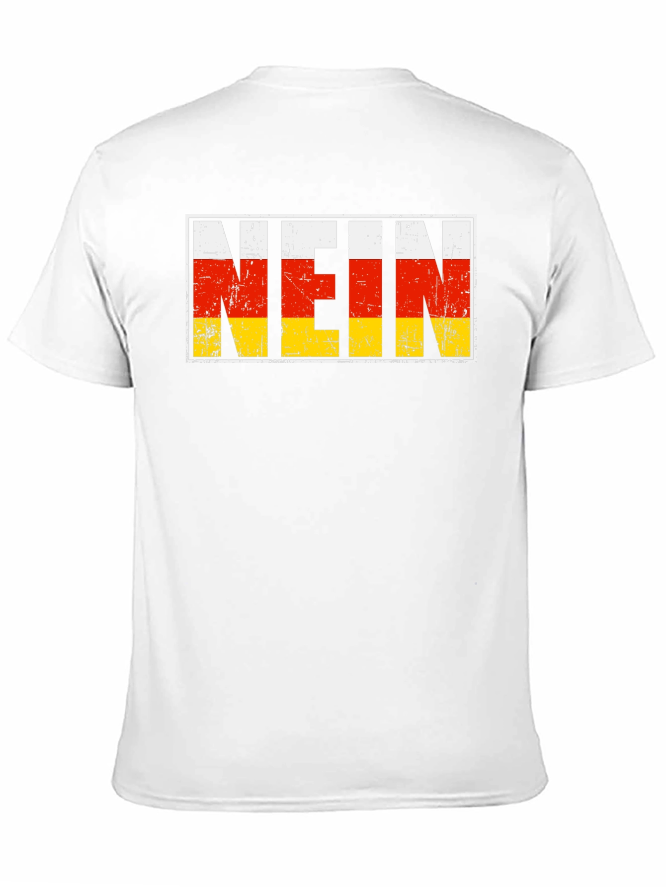 Black NEIN Germany Flag T-Shirt view 11