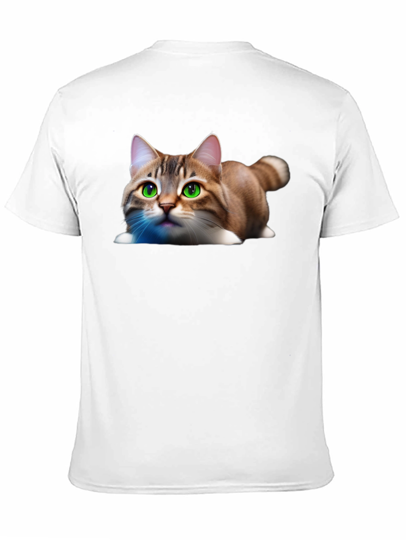 Black Cute Cat Graphic Tee - Soft Cotton Blend Shirt view 11