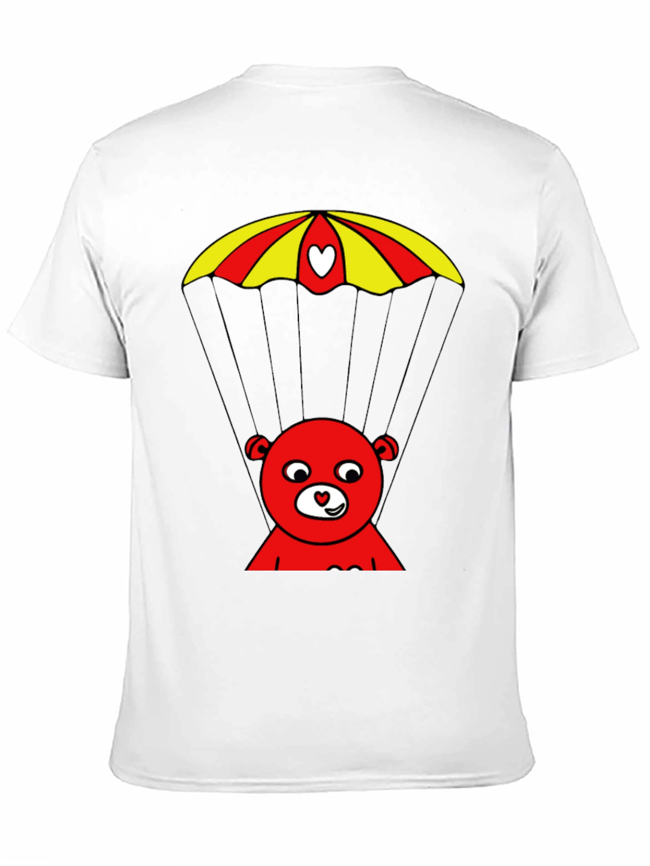 Black Red Bear Parachute Graphic Tee view 11