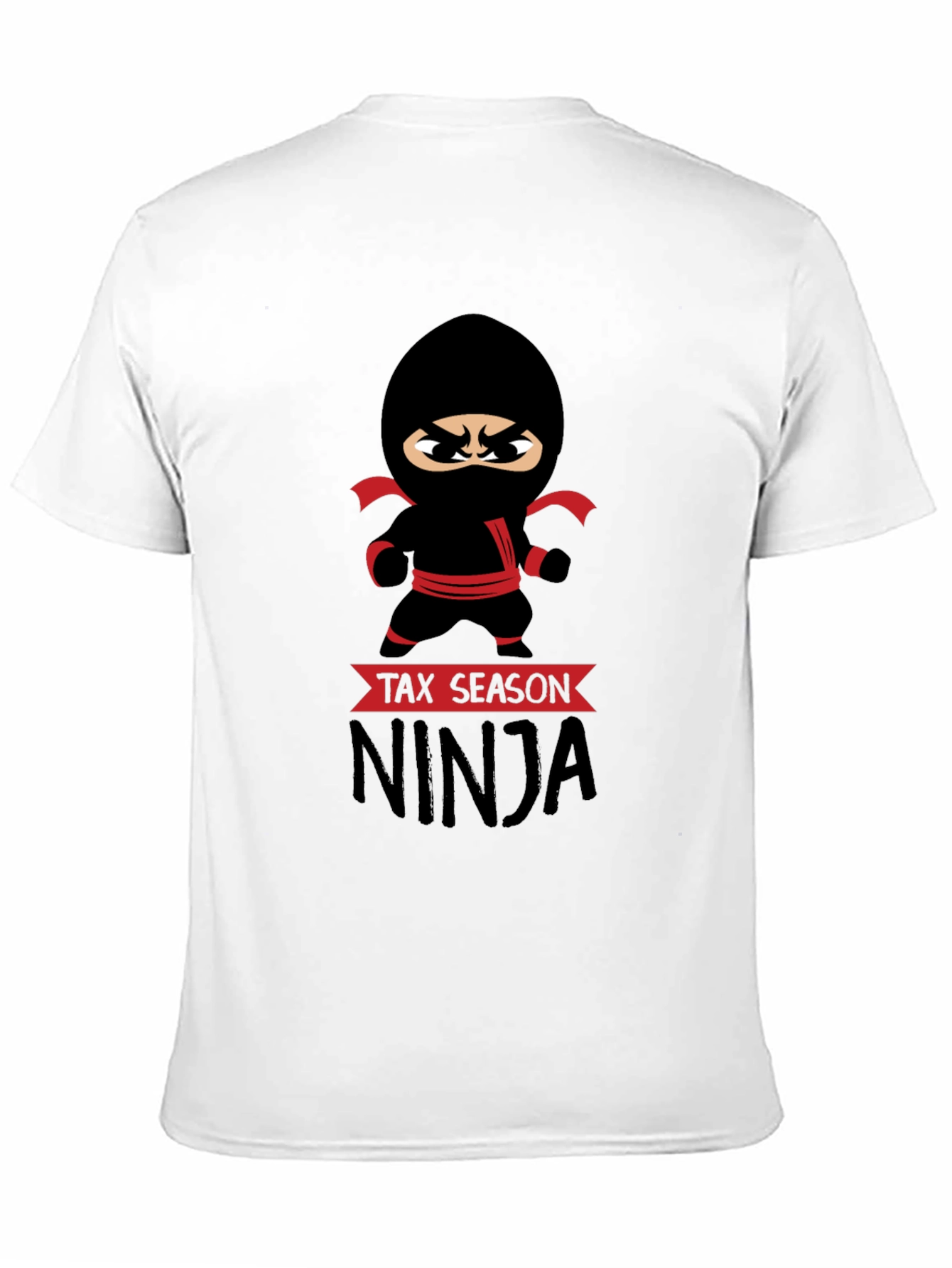 Black Tax Season Ninja Graphic T-Shirt view 11