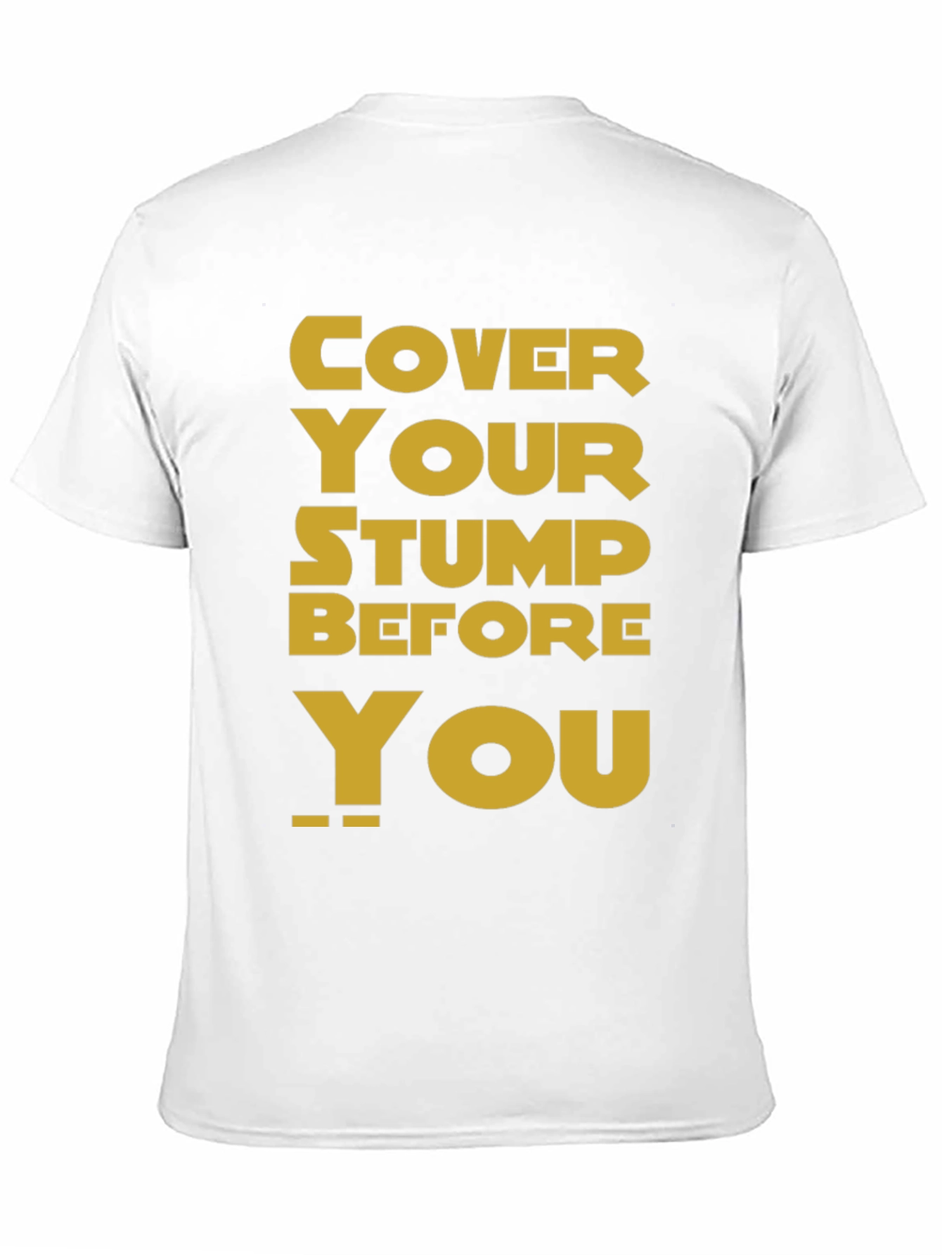 Black Cover Your Stump Graphic Tee view 11