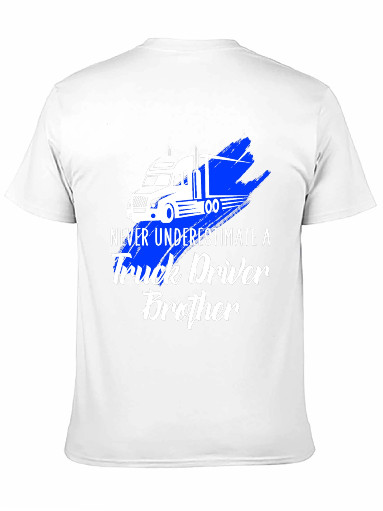 Black Truck Driver Brother T-Shirt view 11