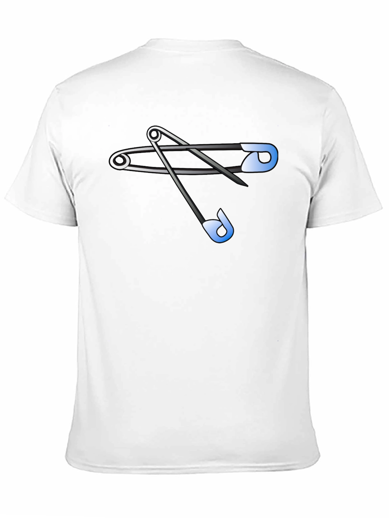 Black Safety Pins Graphic Tee - Black view 11