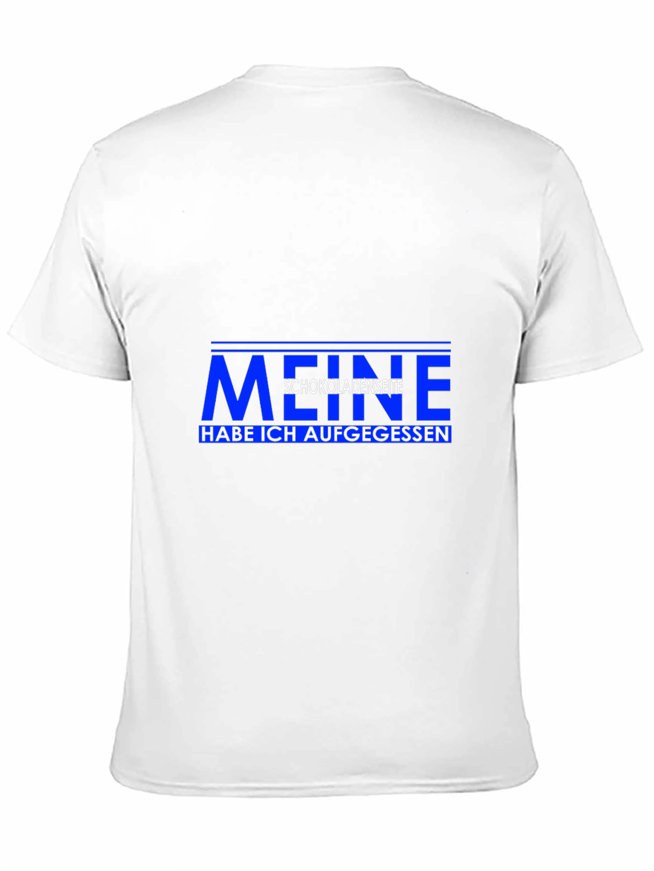 Men's Black T-Shirt with German "Meine Schokoladenseite" Graphic - 11