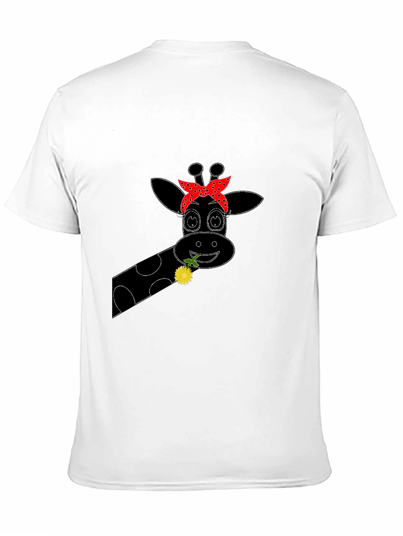 Black Giraffe Bandana Graphic Tee - Black view 11