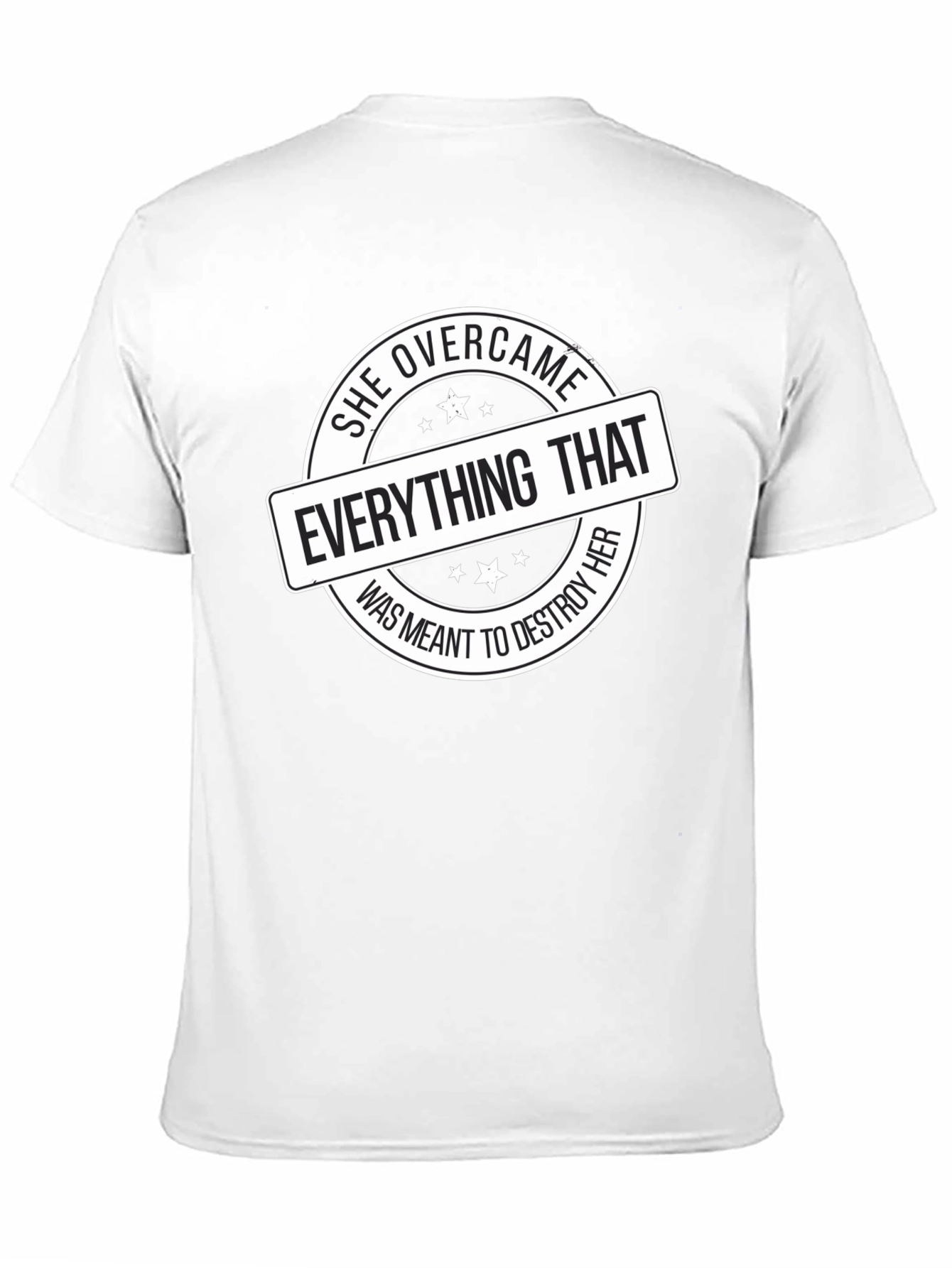 Black Empowered Woman T-Shirt - She Overcame Graphic Tee view 11