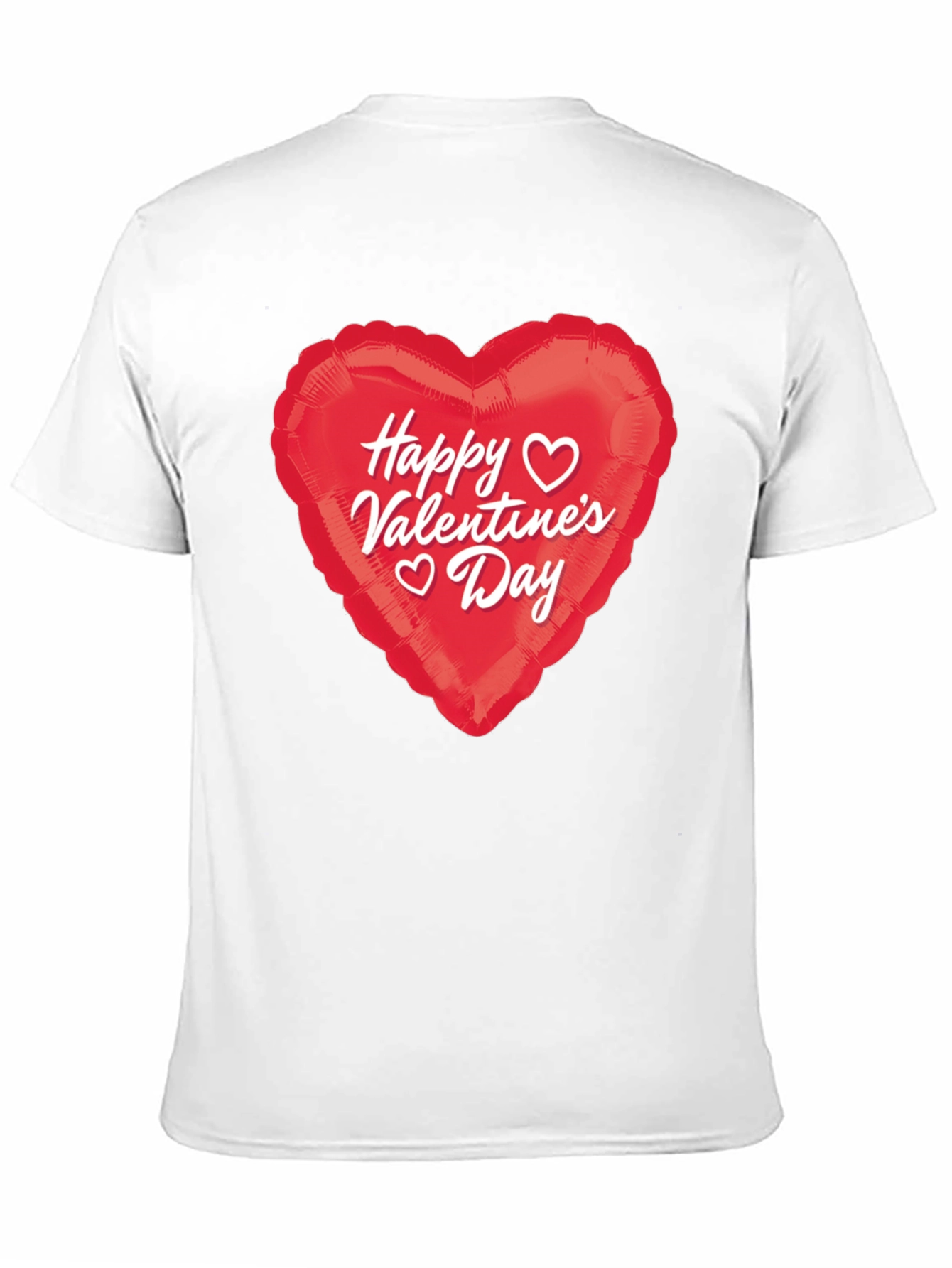 Black Happy Valentine's Day Heart Graphic T-Shirt view 11