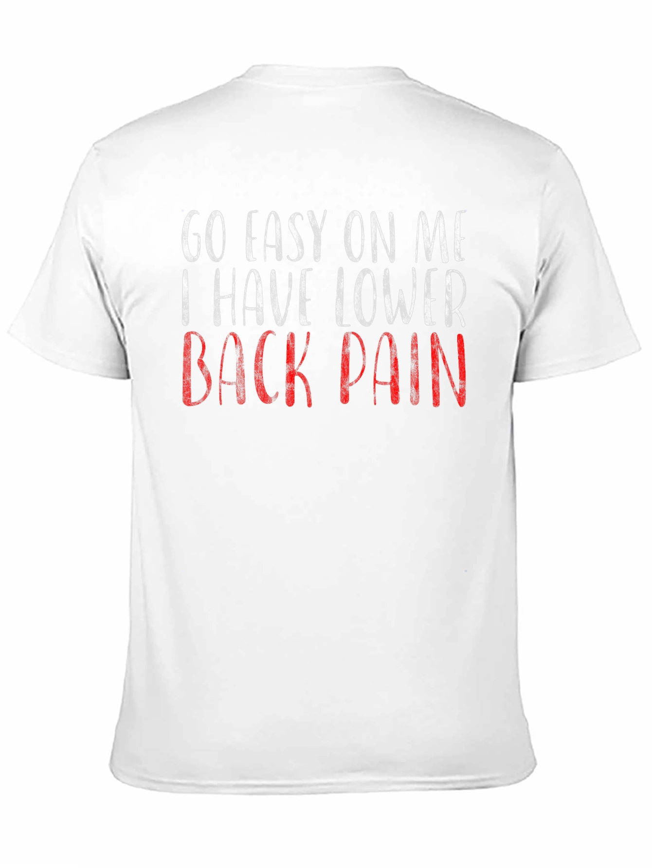 Black Go Easy On Me T-Shirt - Lower Back Pain view 11