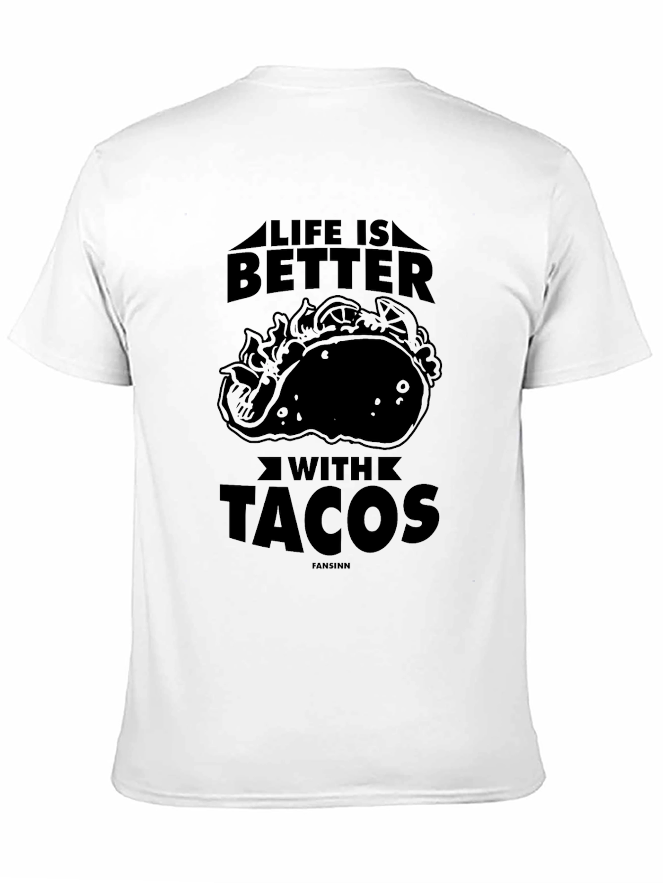 Black Life Is Better With Tacos Graphic T-Shirt view 11